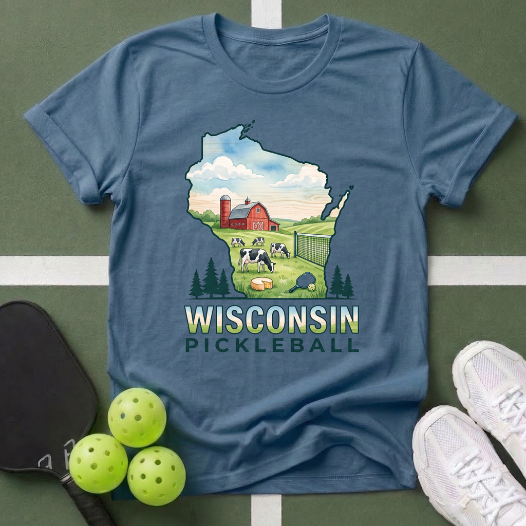 State- Wisconsin Pickleball T-Shirt