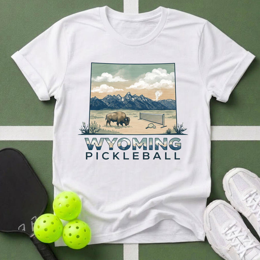 State- Wyoming Pickleball T-Shirt