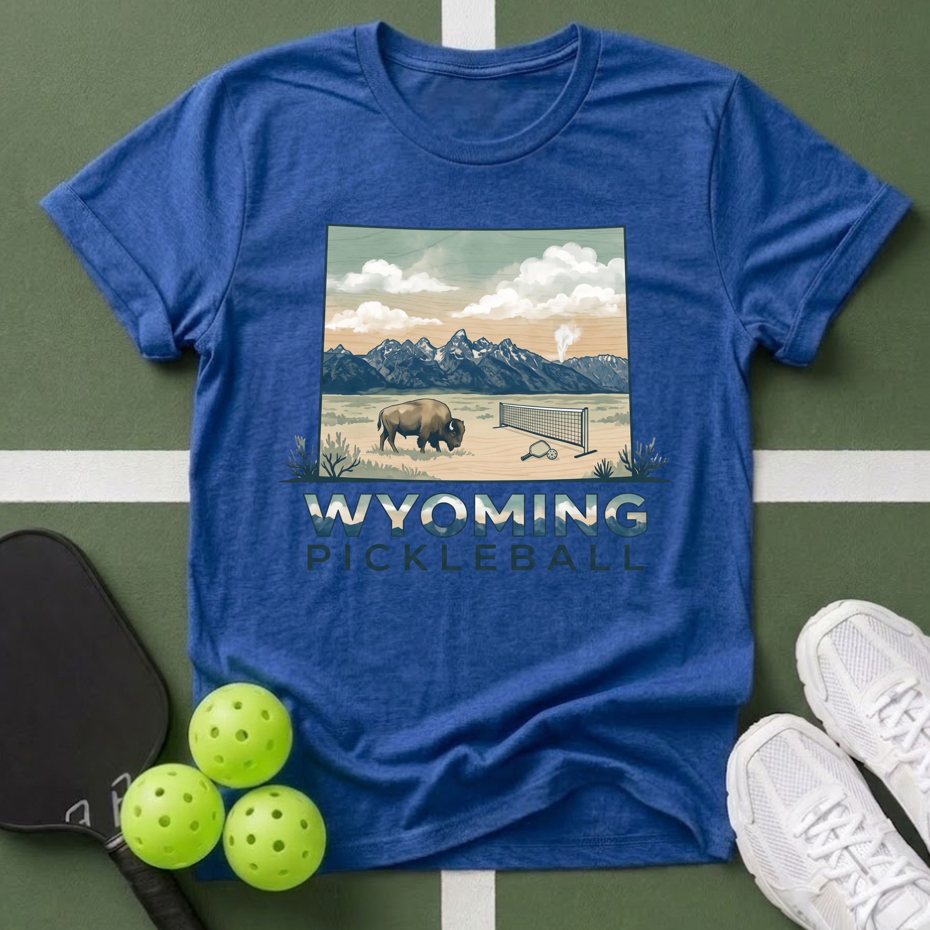 State- Wyoming Pickleball T-Shirt