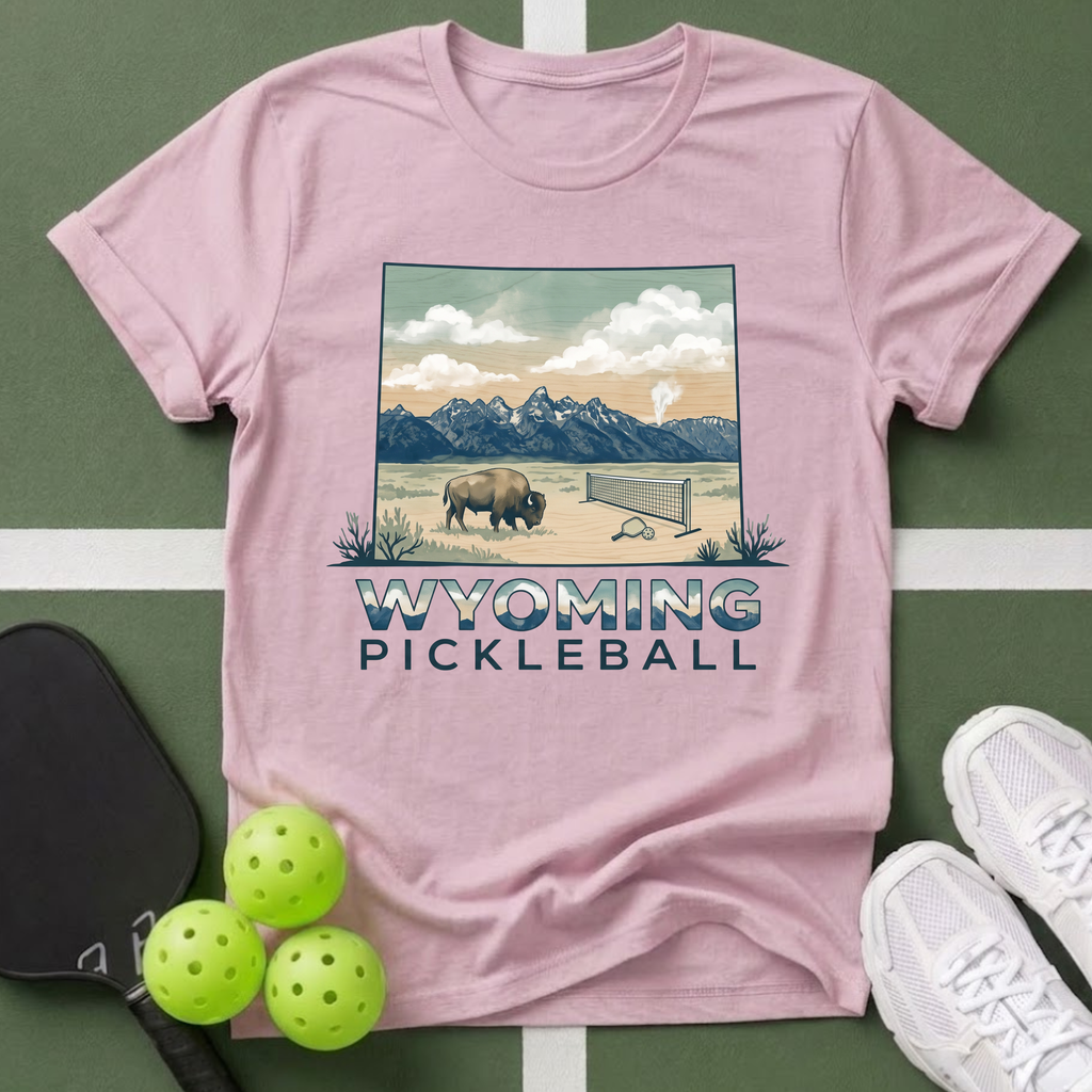 State- Wyoming Pickleball T-Shirt