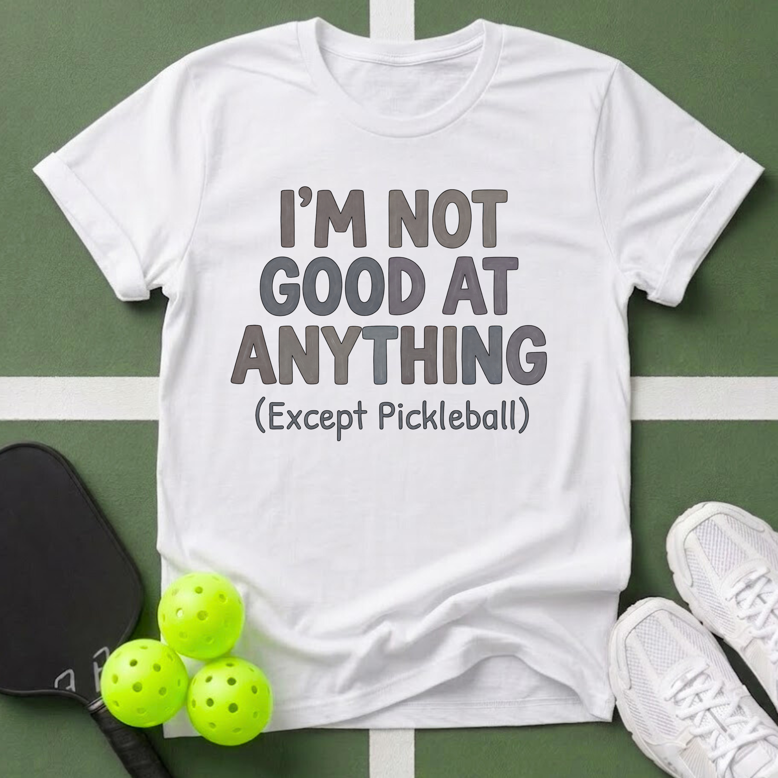 I’m Not Good At Anything (Except Pickleball) T-Shirt