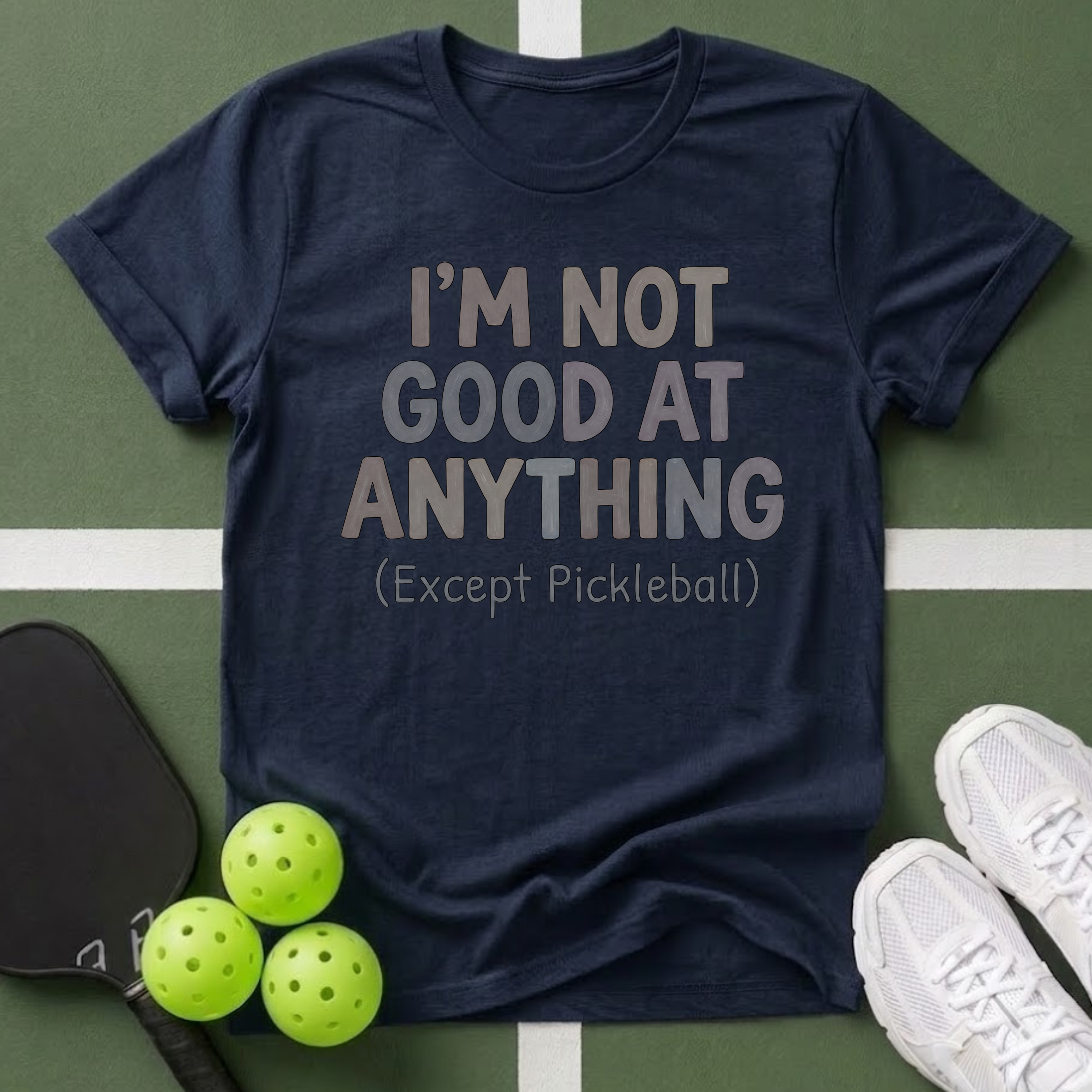 I’m Not Good At Anything (Except Pickleball) T-Shirt