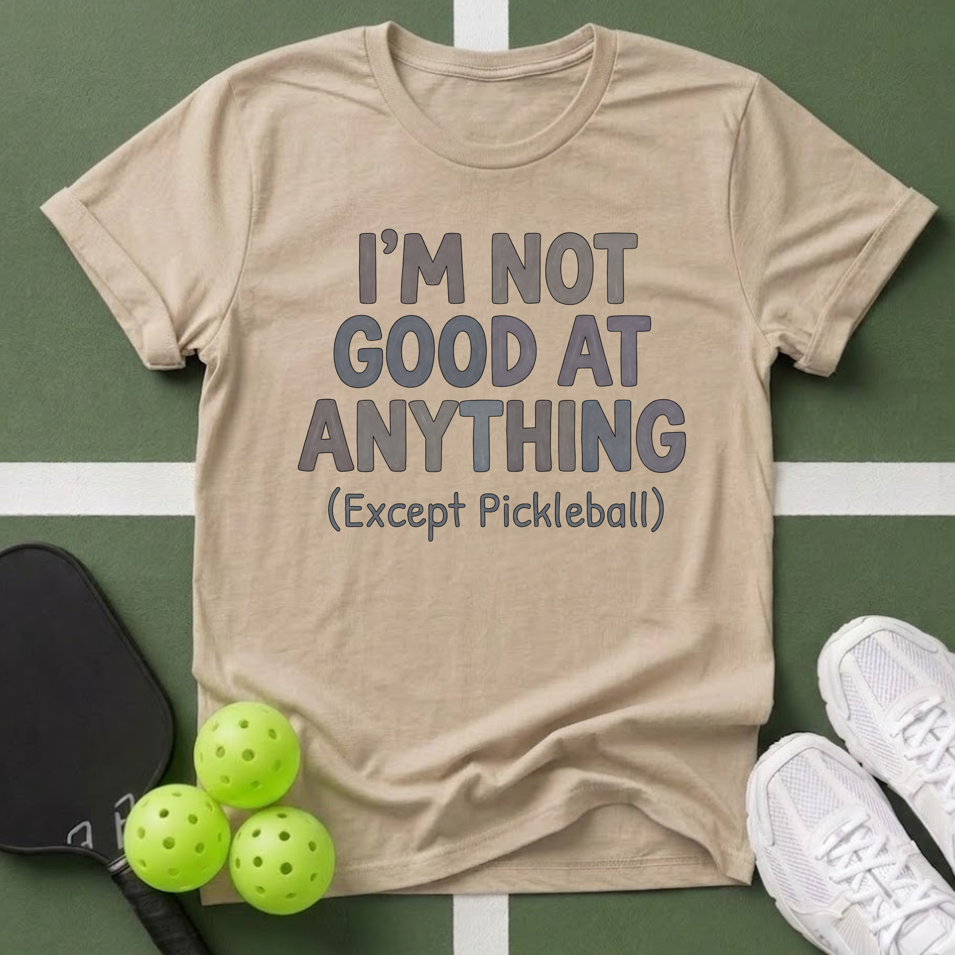 I’m Not Good At Anything (Except Pickleball) T-Shirt