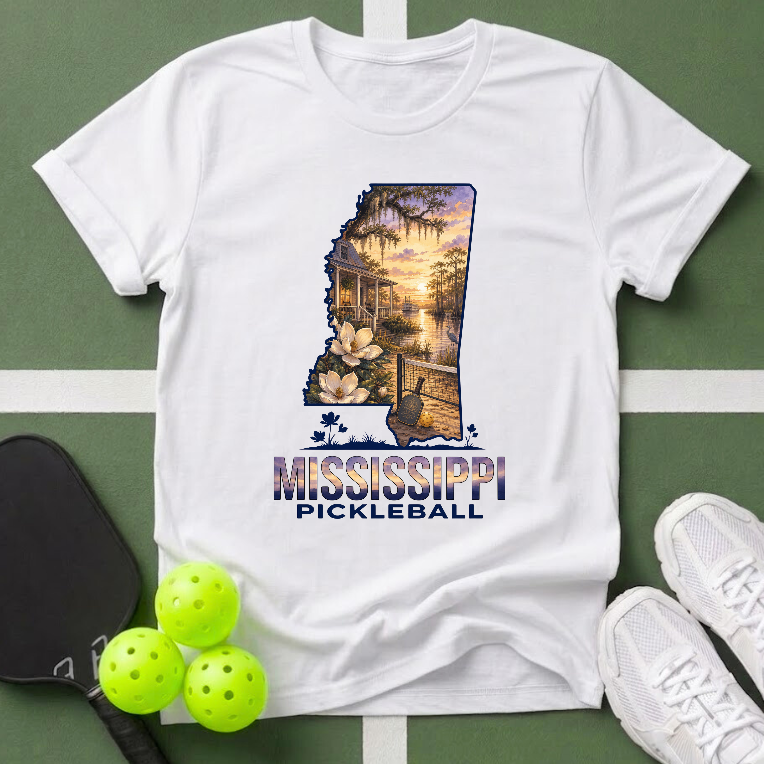 State- Mississippi Pickleball T‑Shirt