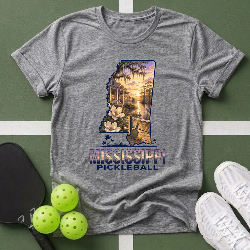 State- Mississippi Pickleball T‑Shirt