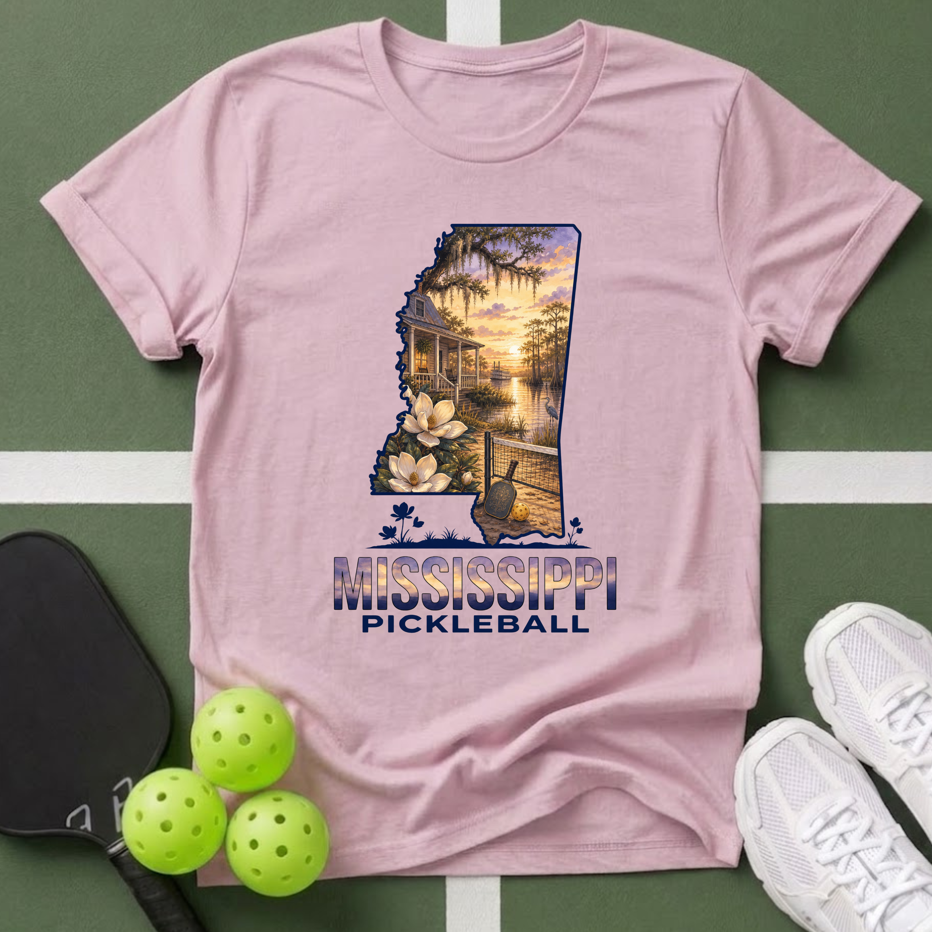 State- Mississippi Pickleball T‑Shirt