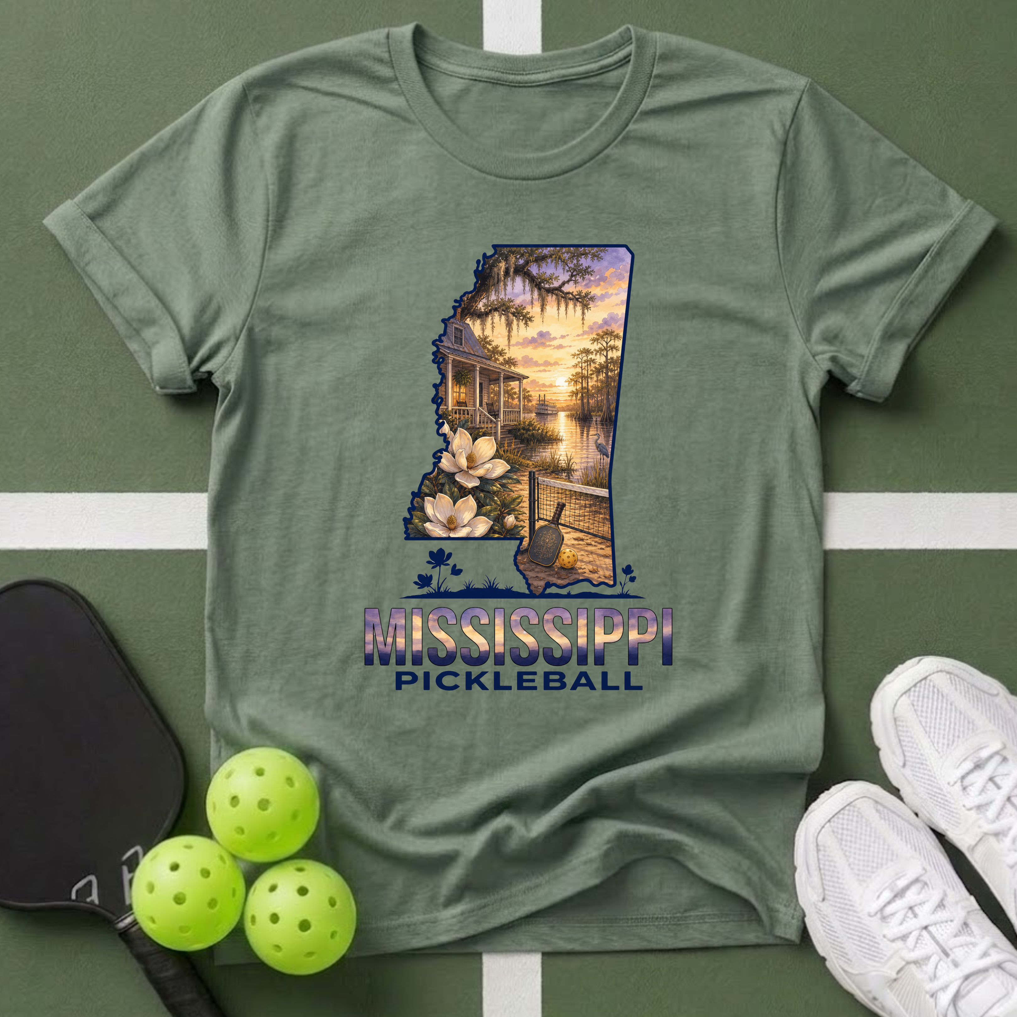 State- Mississippi Pickleball T‑Shirt