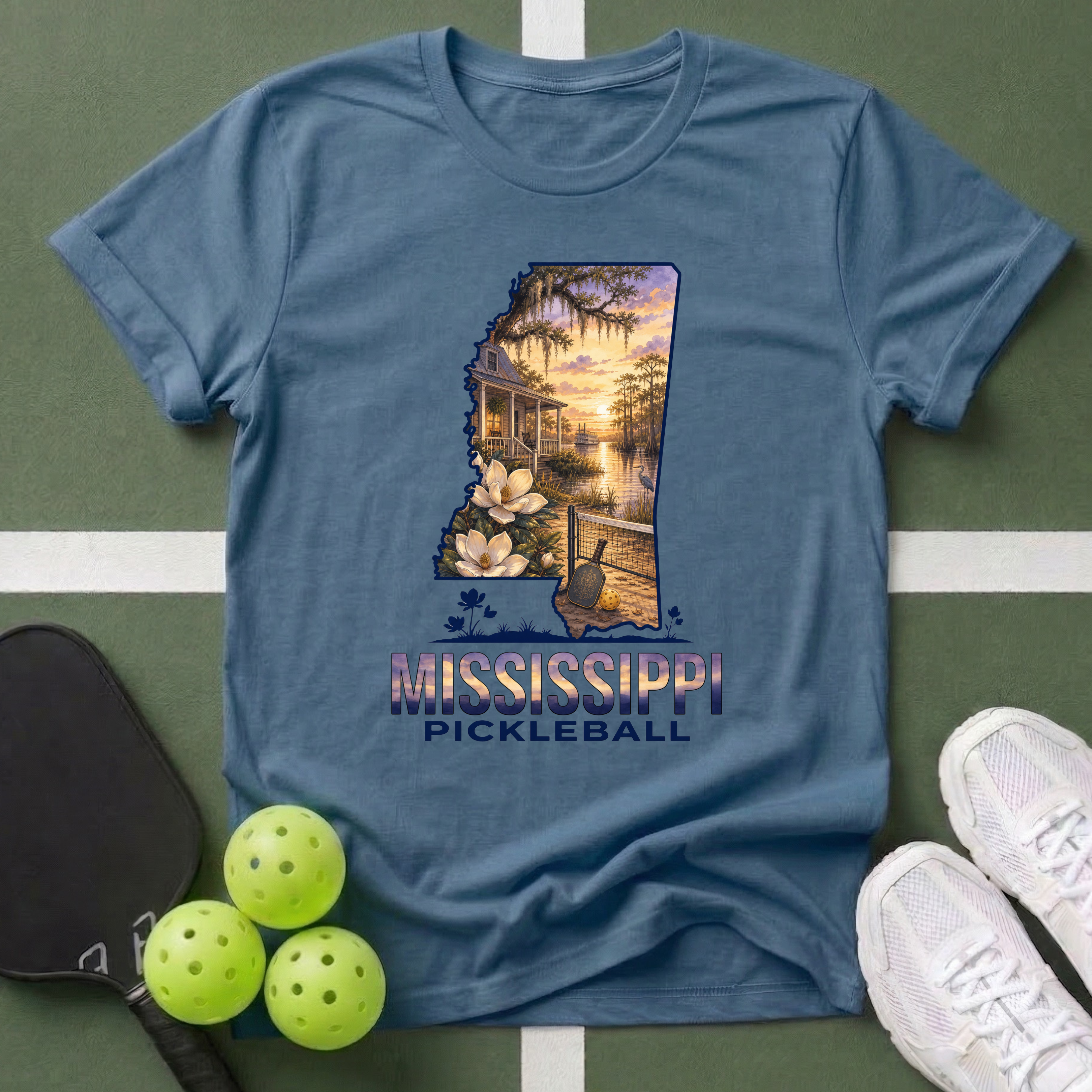 State- Mississippi Pickleball T‑Shirt