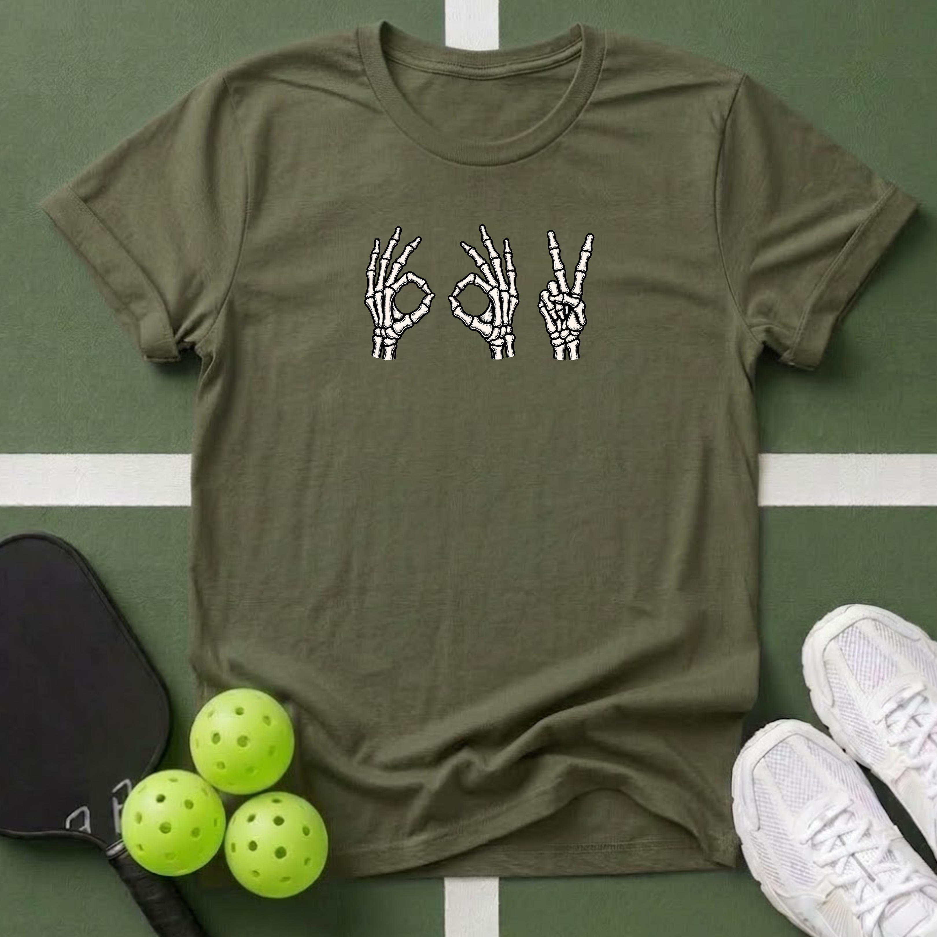 Skeleton Hands 0-0-2 T-Shirt