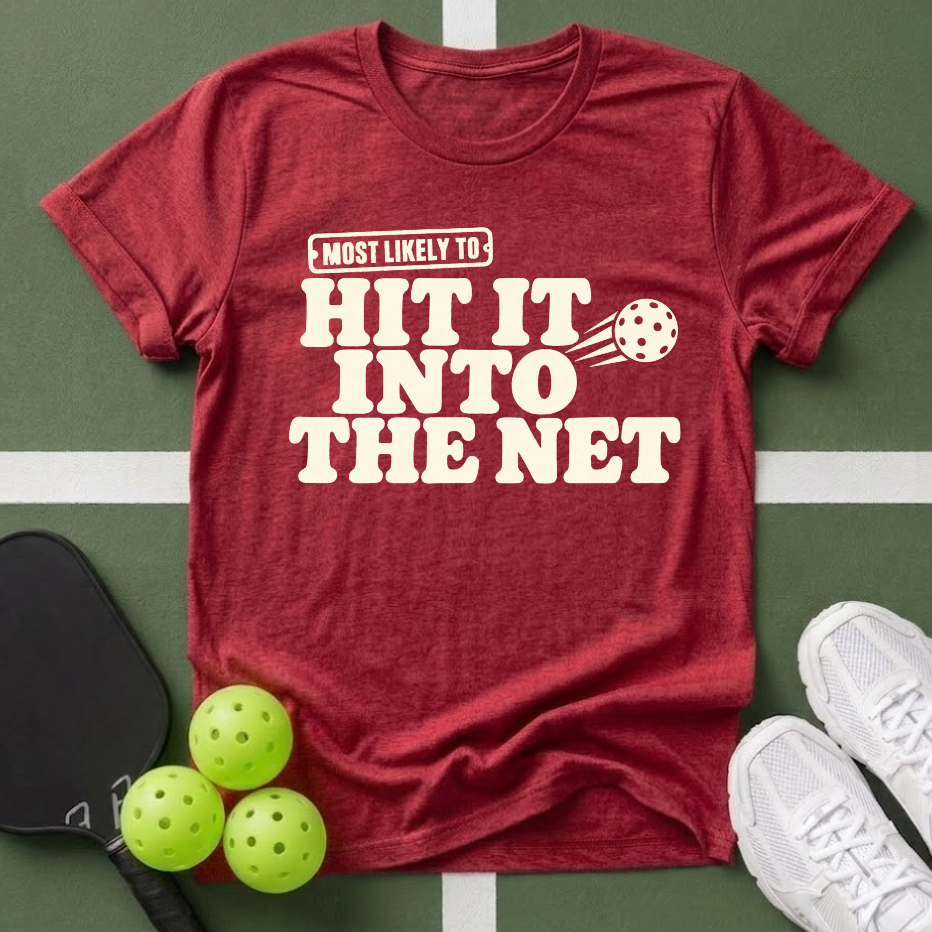 Most Likely Hit It Into The Net T-Shirt