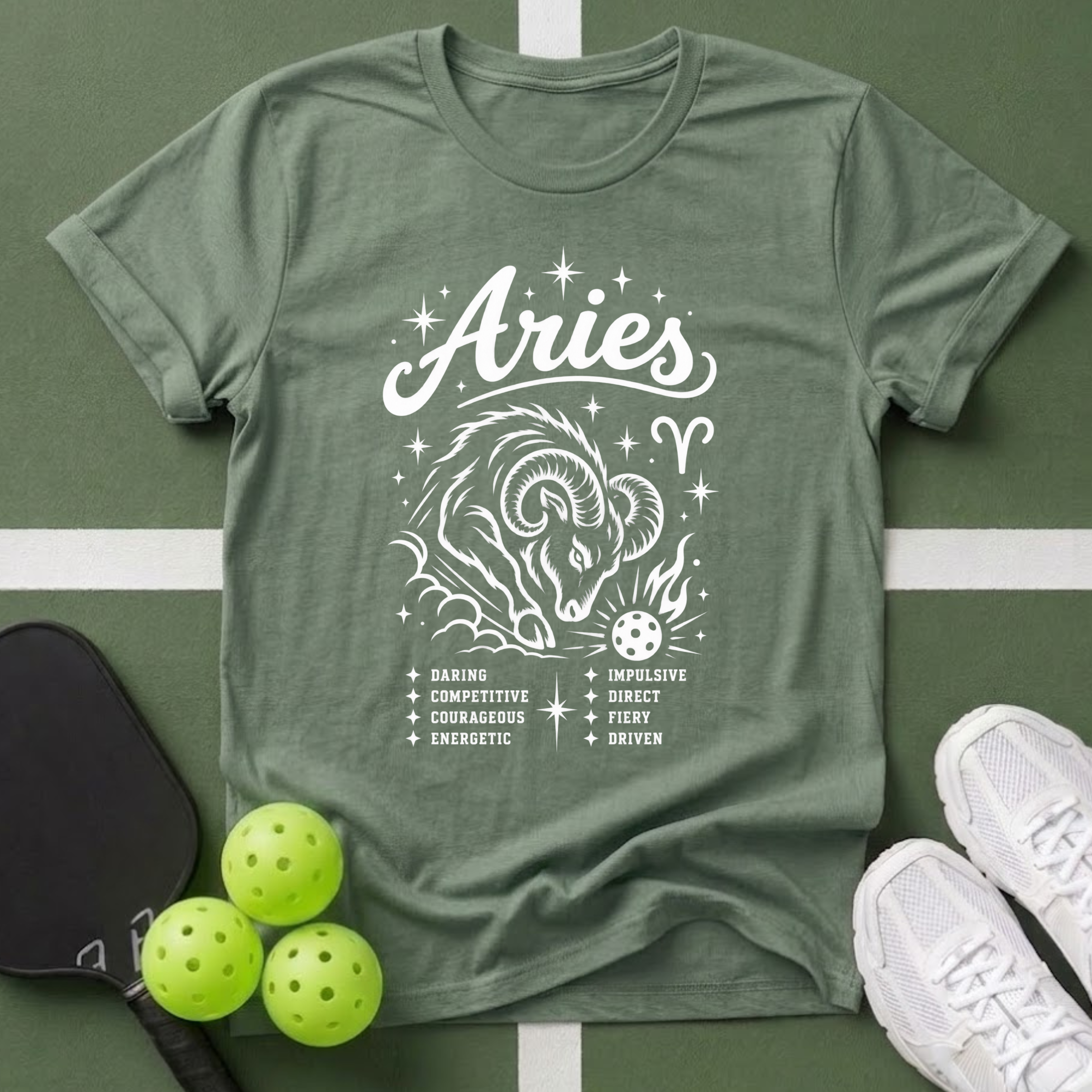 Star Player- Aries Zodiac T-Shirt