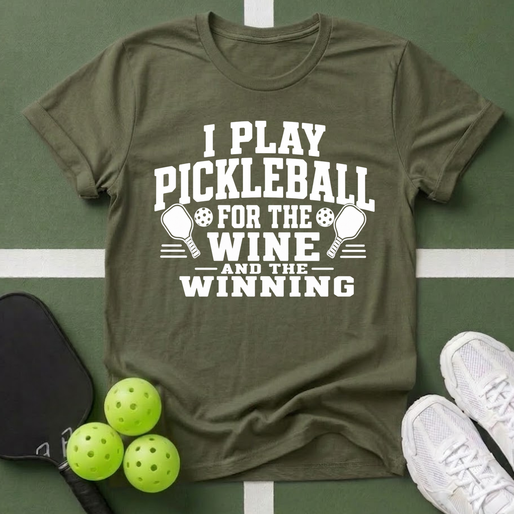 Pickleball Priorities- Wine and Winning T-Shirt