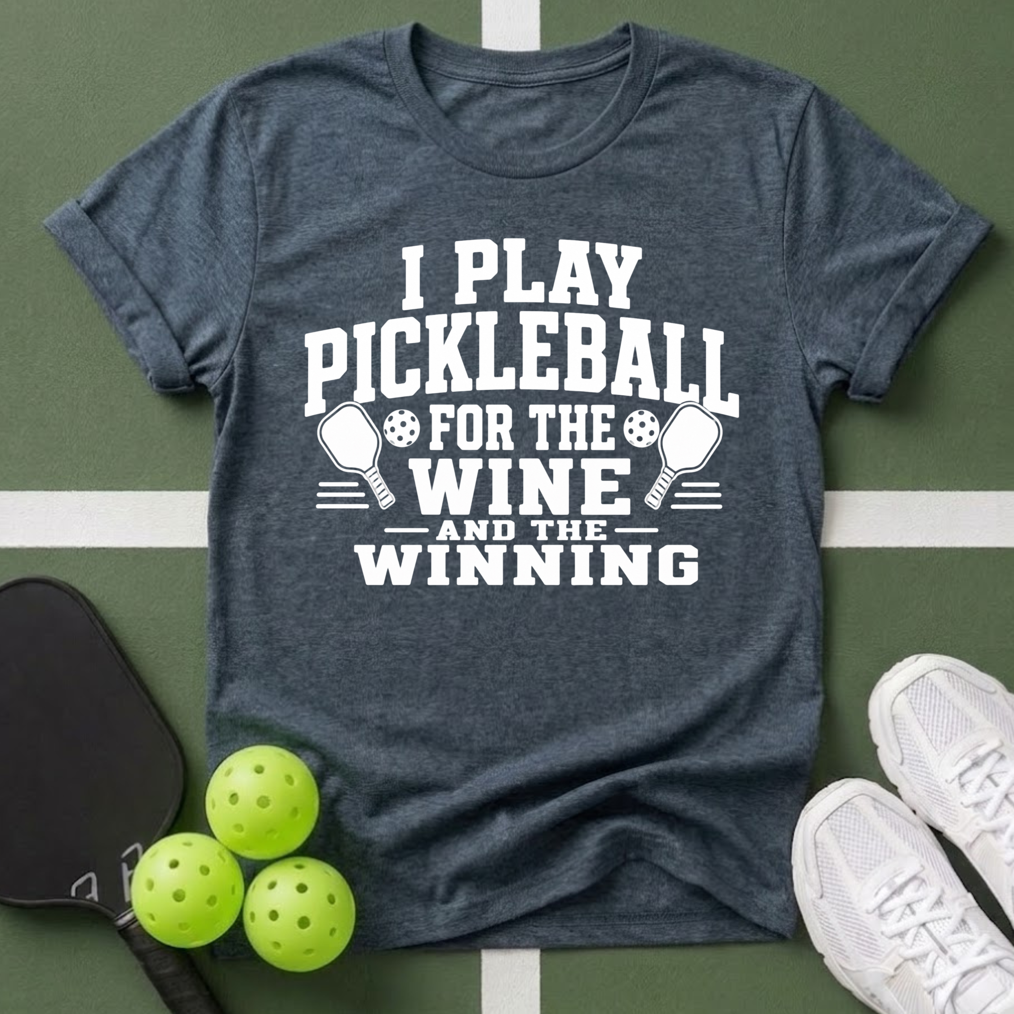 Pickleball Priorities- Wine and Winning T-Shirt