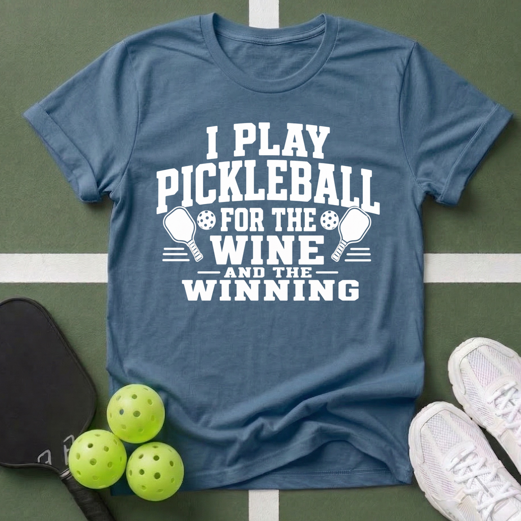 Pickleball Priorities- Wine and Winning T-Shirt