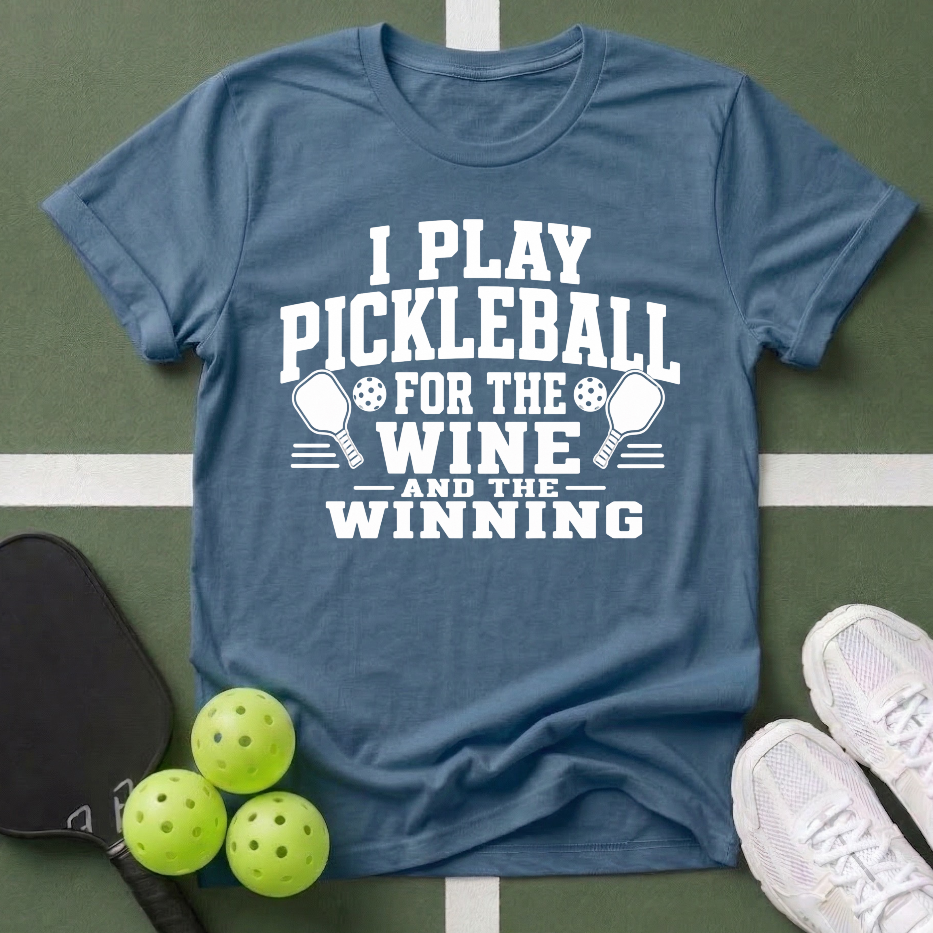 Pickleball Priorities- Wine and Winning T-Shirt