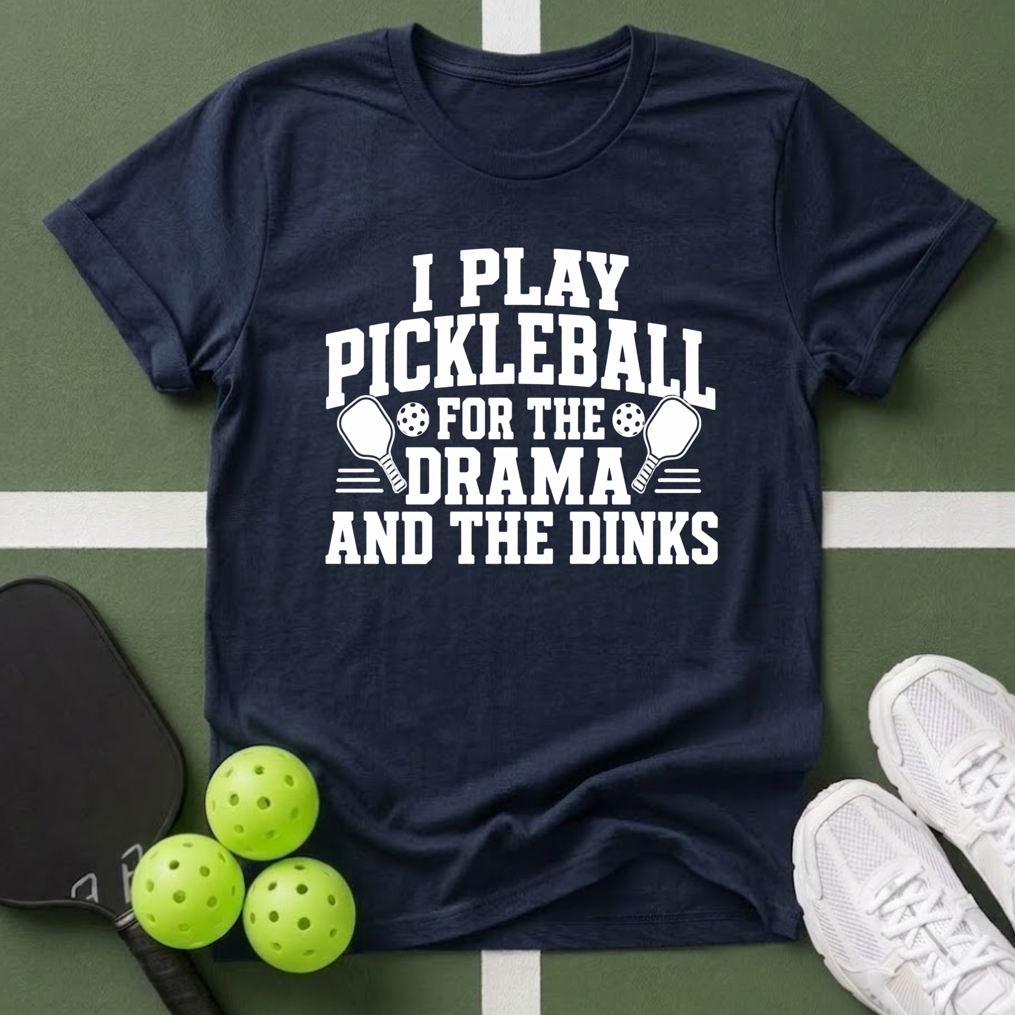 Pickleball Priorities- Drama and Dinks T-Shirt