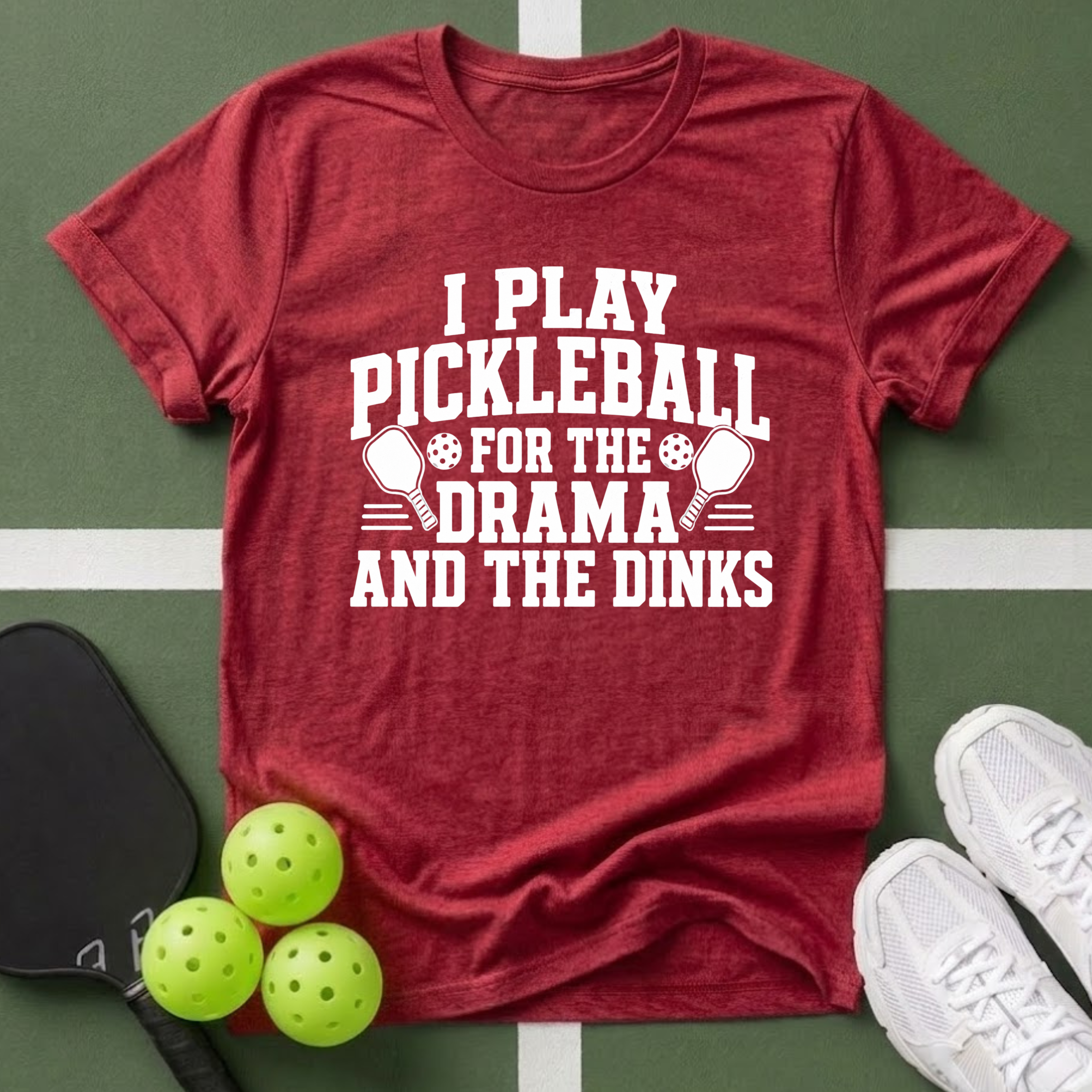 Pickleball Priorities- Drama and Dinks T-Shirt
