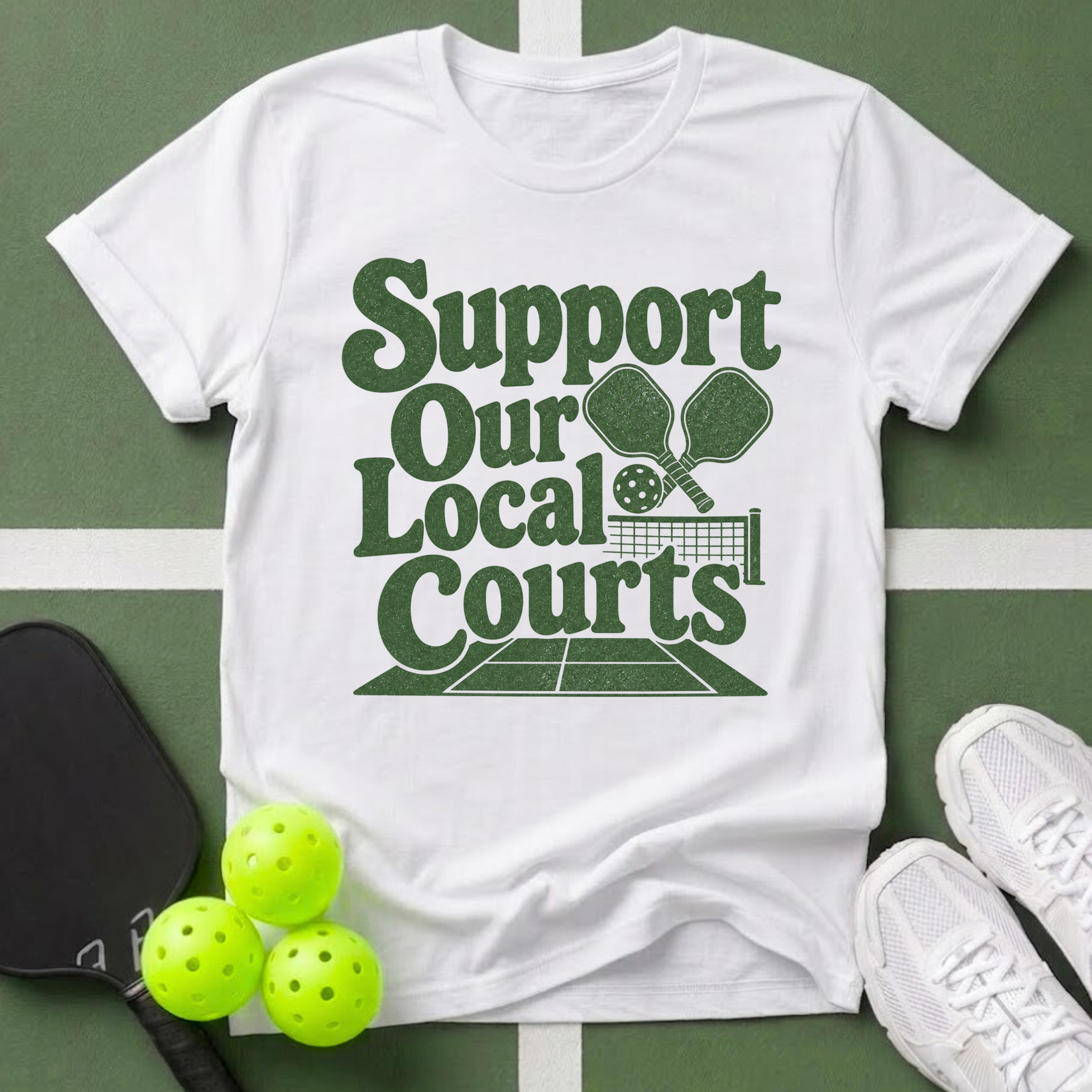 Paddle Power- Support Courts T-Shirt