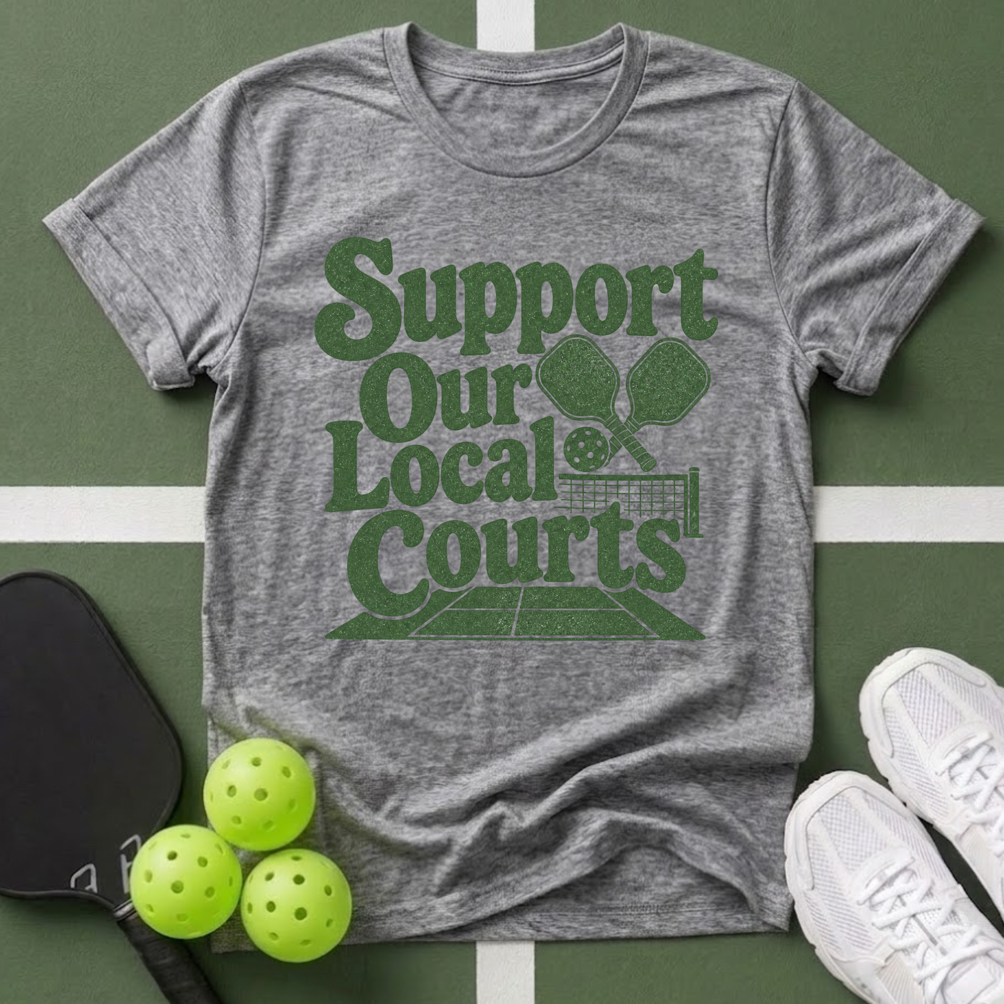 Paddle Power- Support Courts T-Shirt