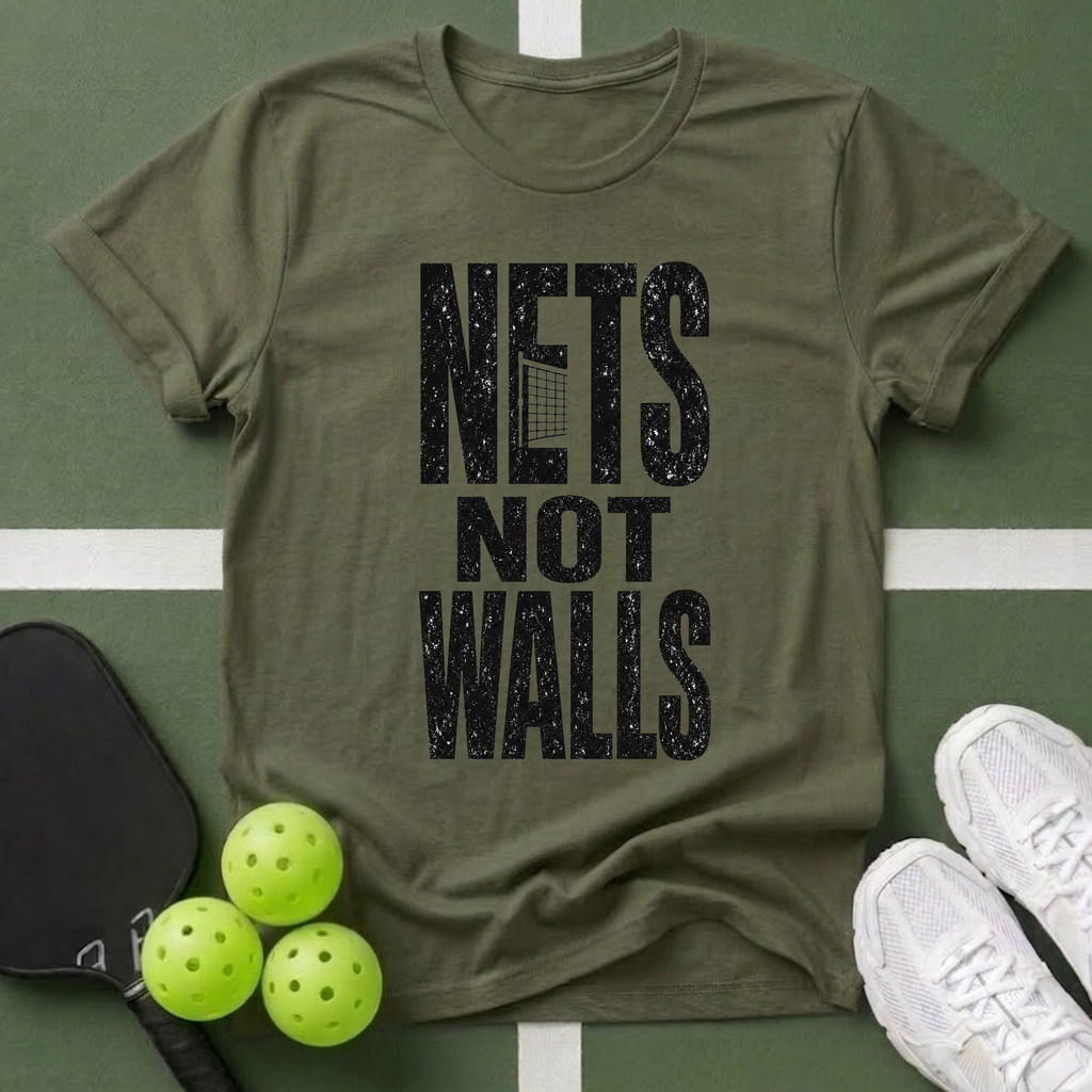 Paddle Power- Nets Not Walls T-Shirt