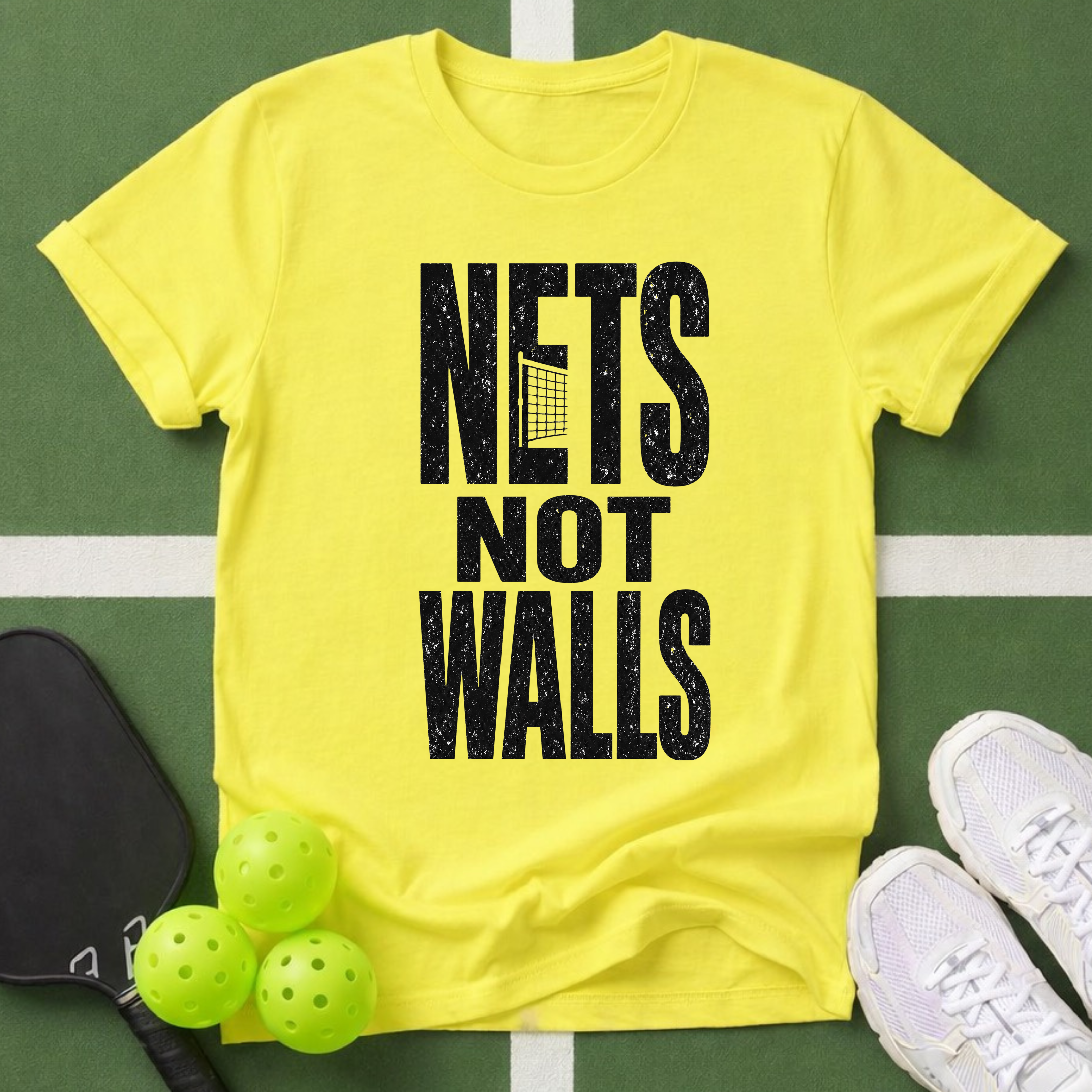 Paddle Power- Nets Not Walls T-Shirt