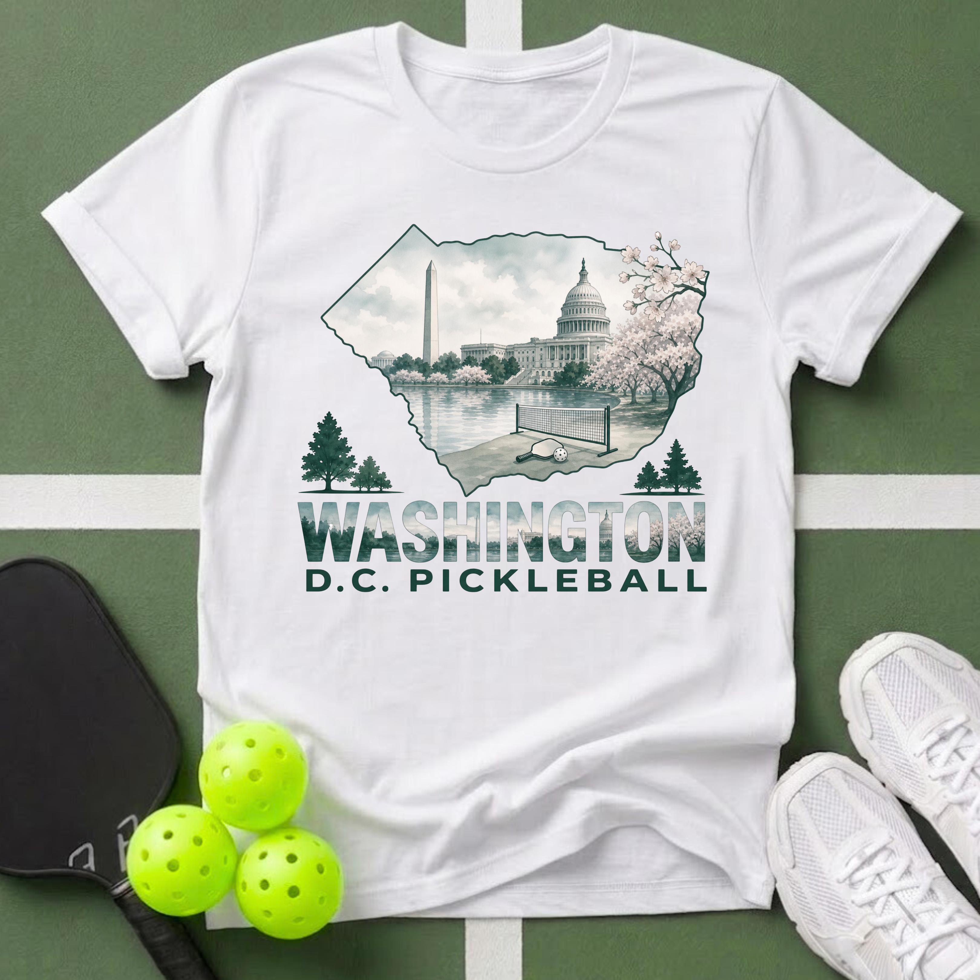 State- Washington D.C. Pickleball T-Shirt