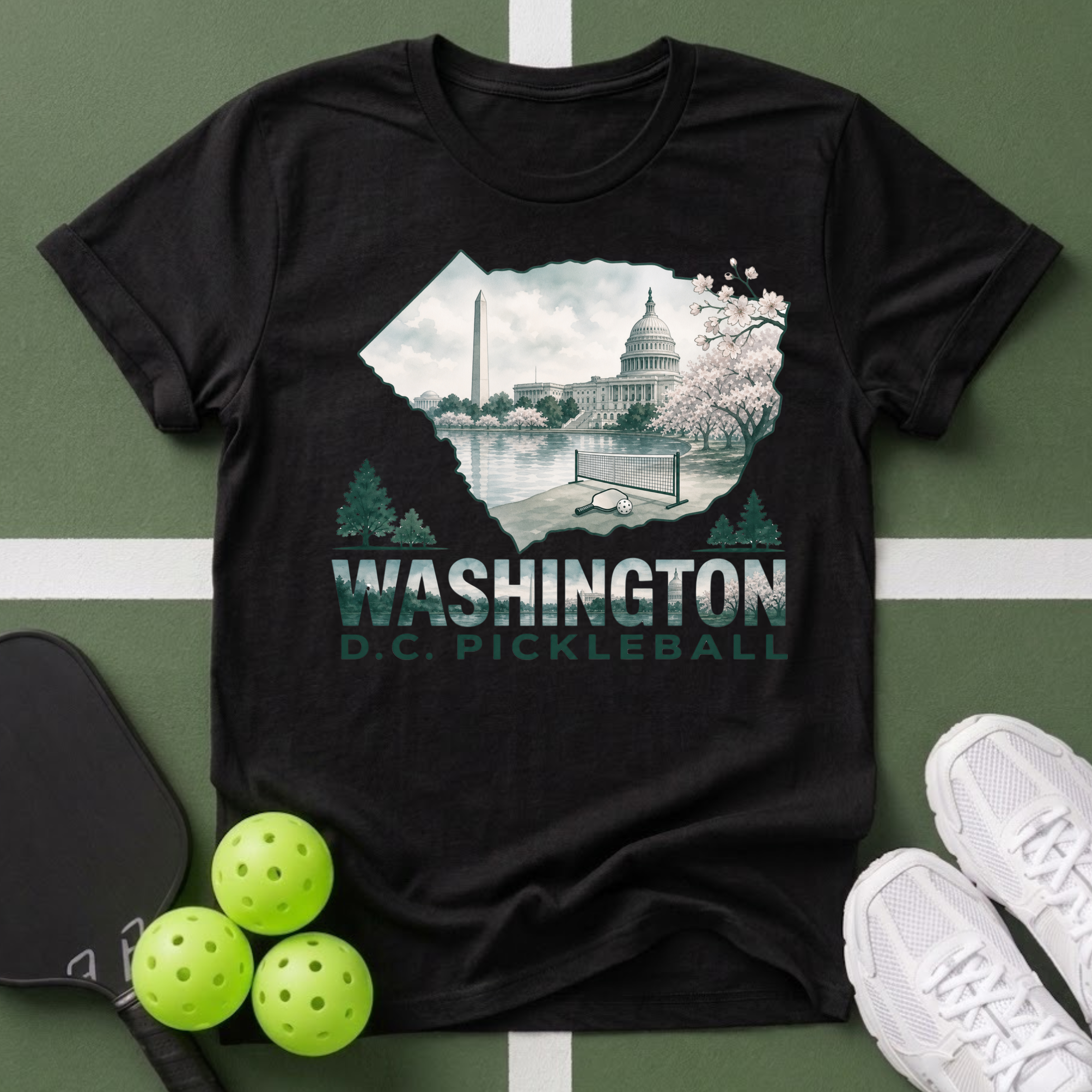 State- Washington D.C. Pickleball T-Shirt