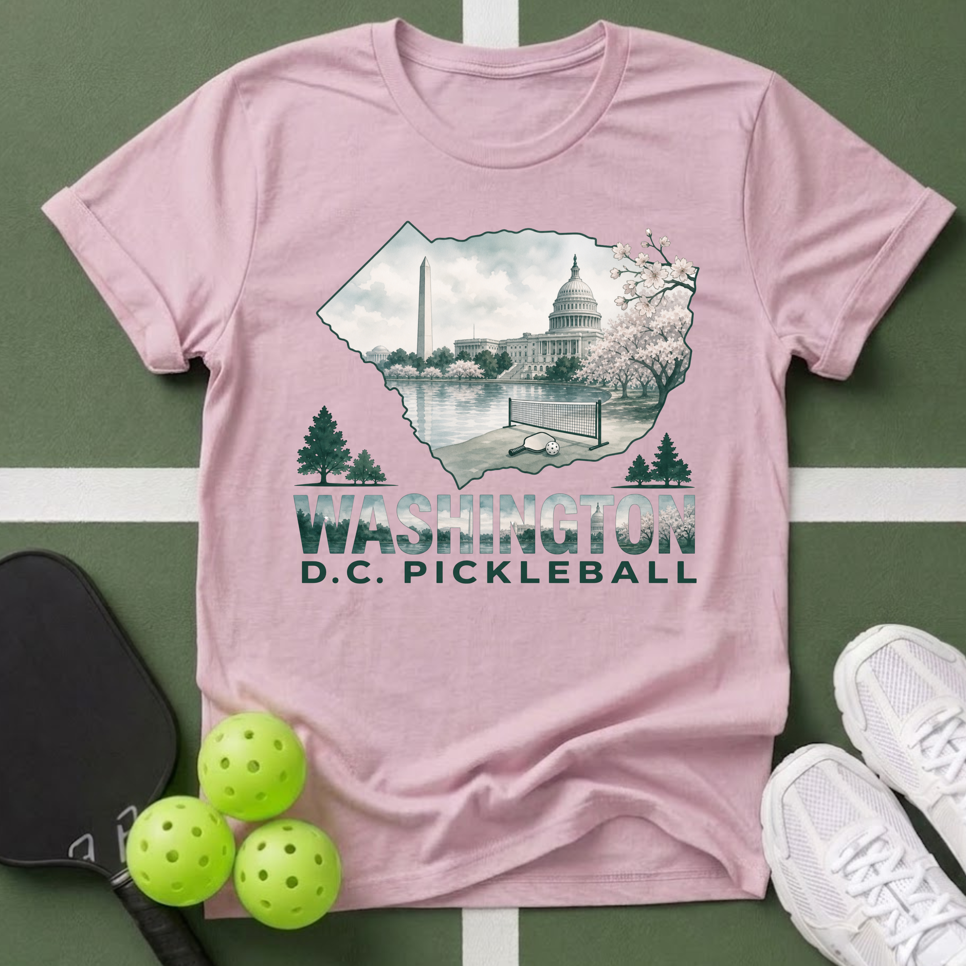 State- Washington D.C. Pickleball T-Shirt
