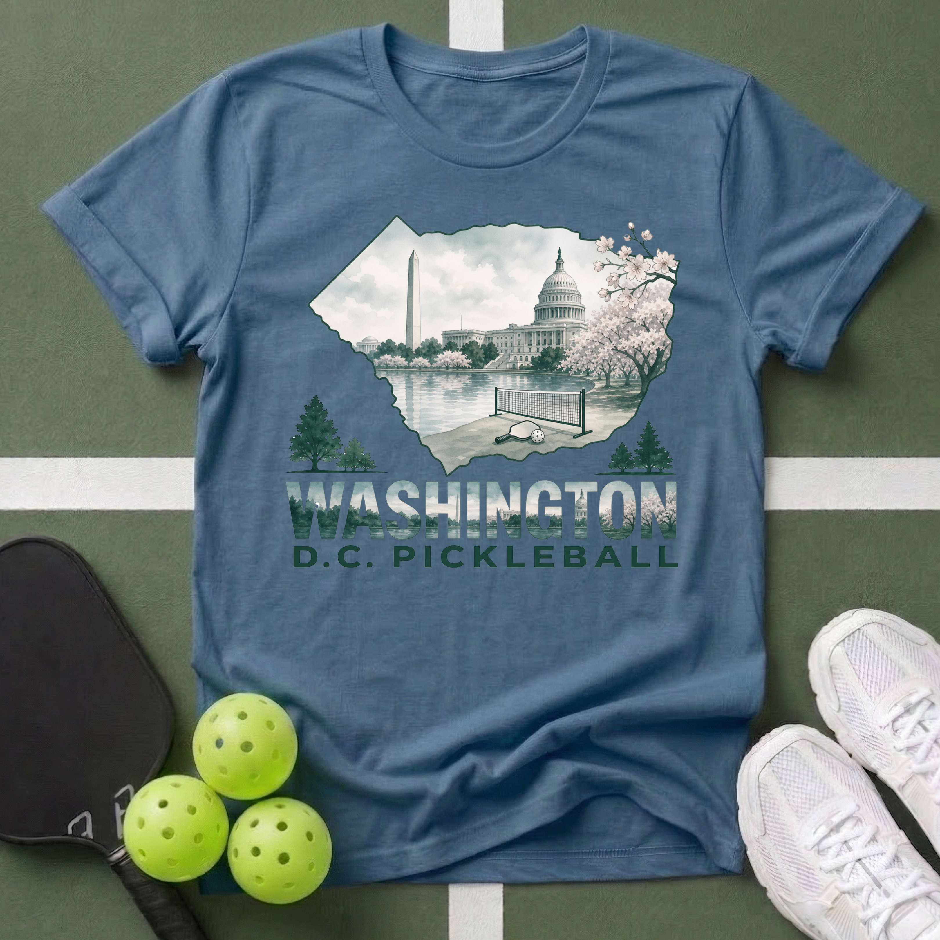 State- Washington D.C. Pickleball T-Shirt