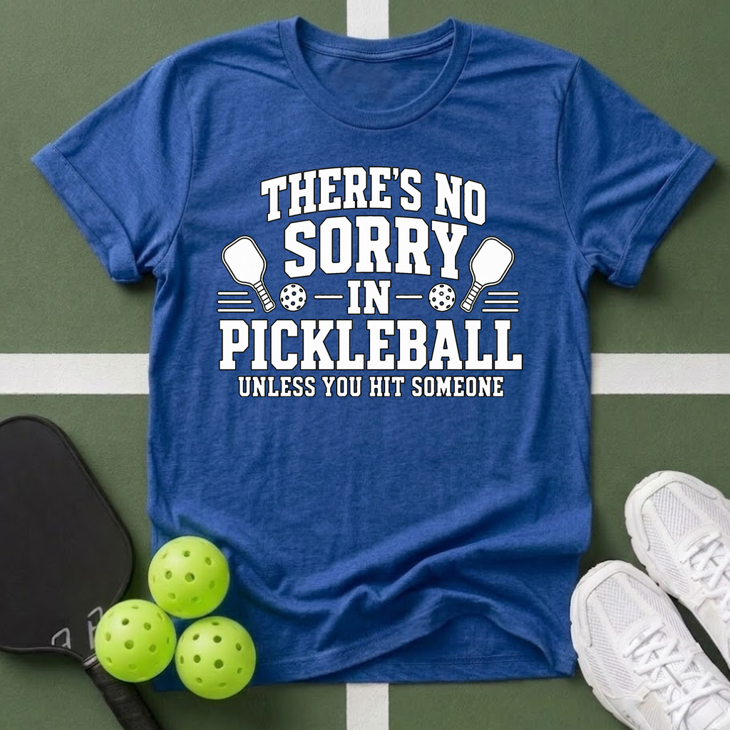 There's No Sorry in Pickleball T-Shirt