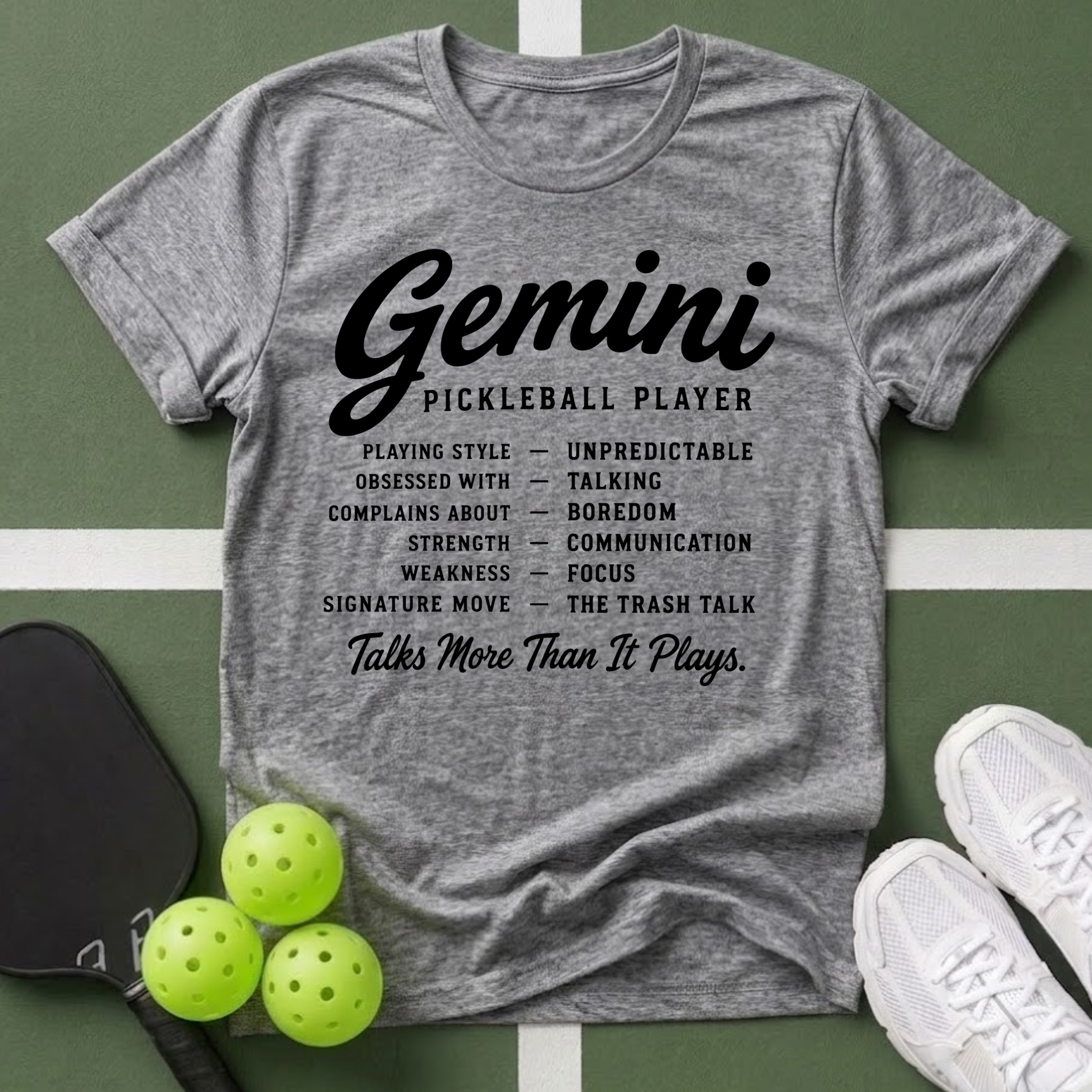Star Player- Gemini Pickleball T-Shirt