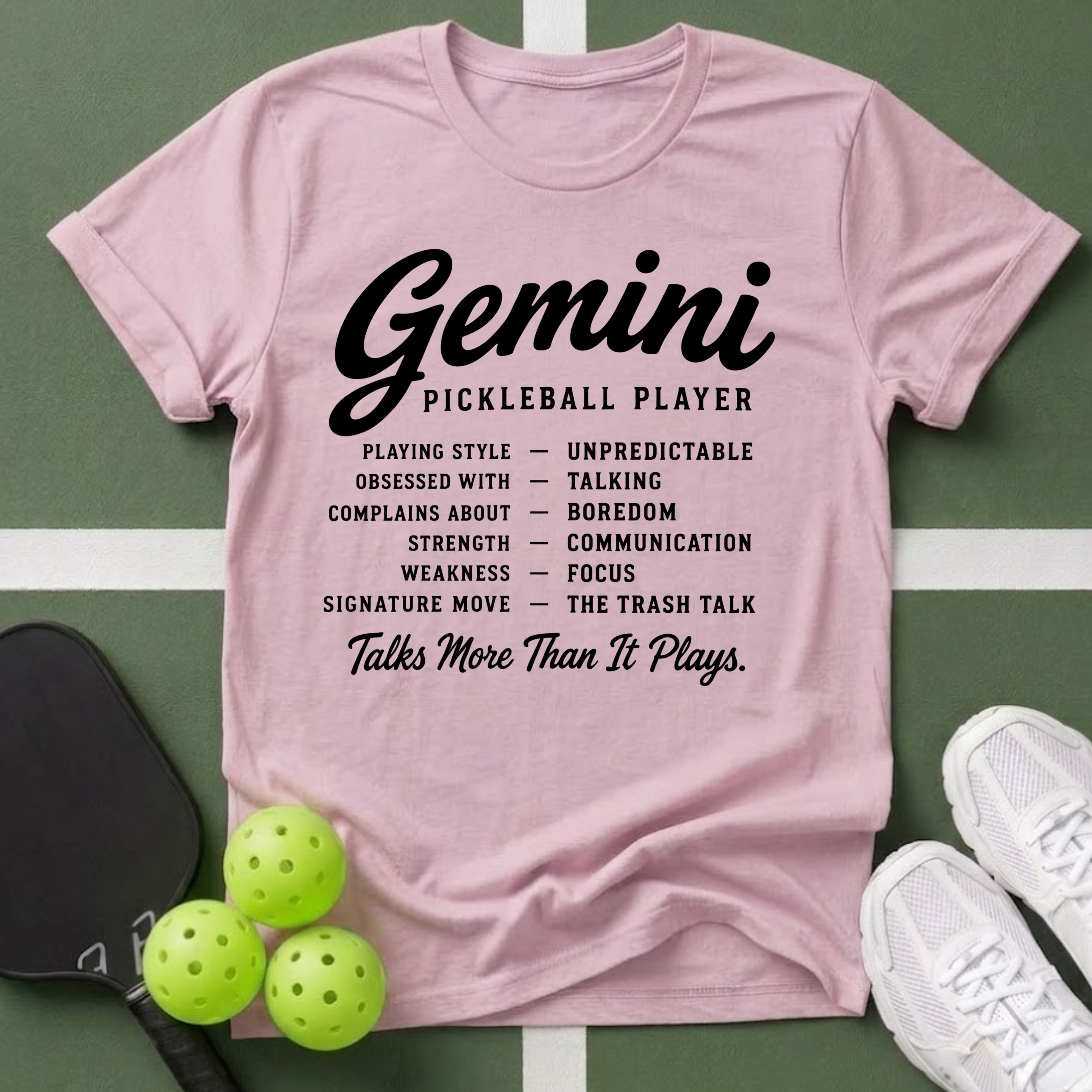 Star Player- Gemini Pickleball T-Shirt