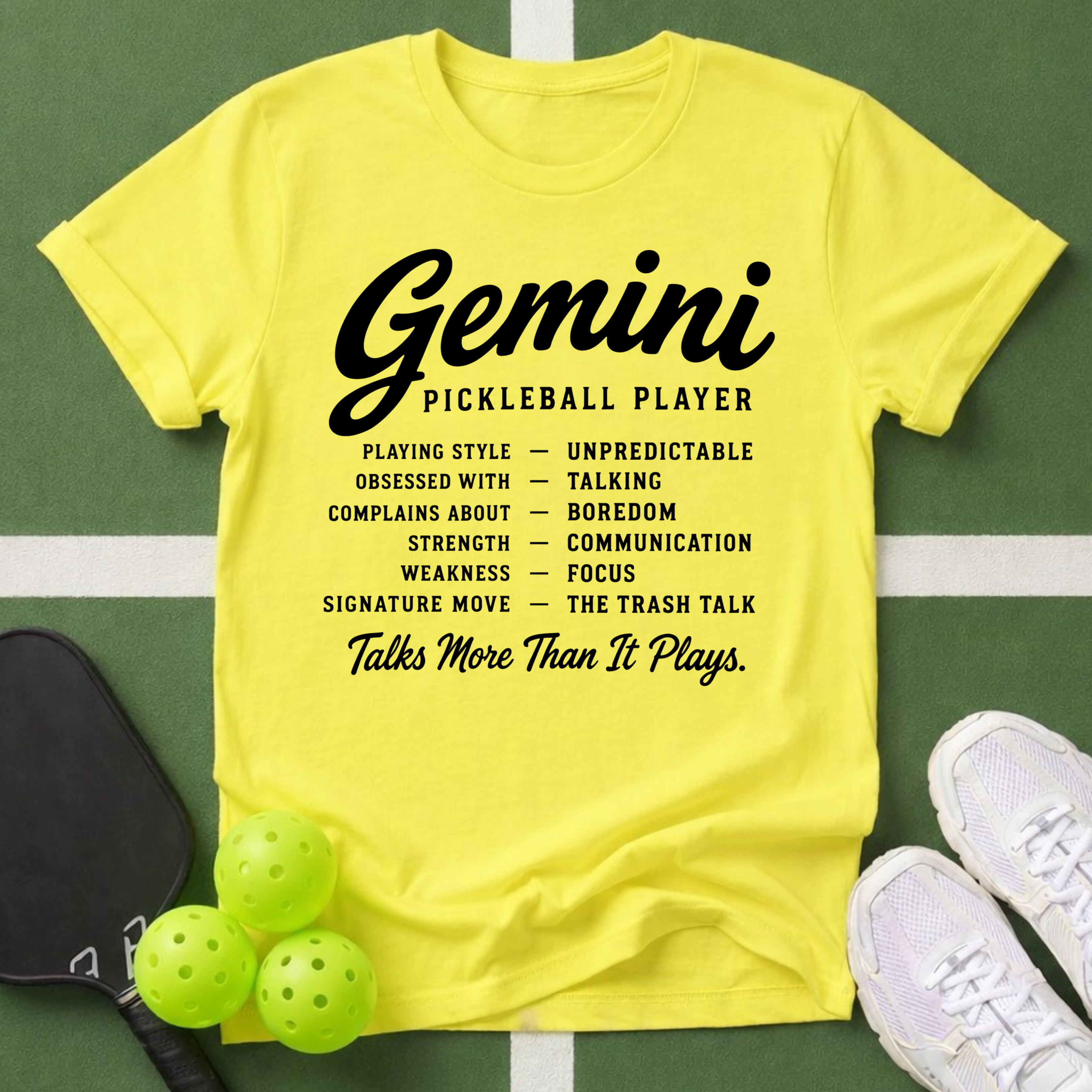 Star Player- Gemini Pickleball T-Shirt