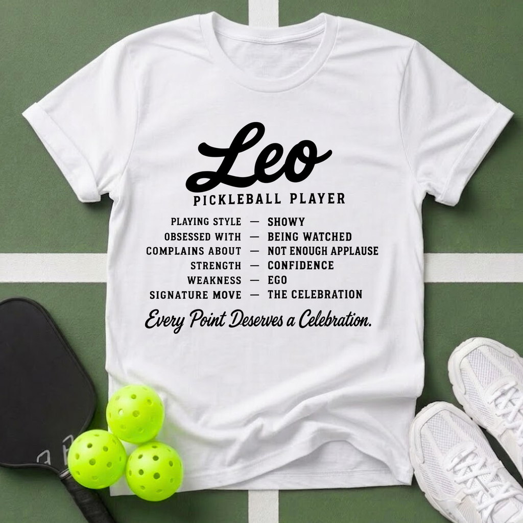 Star Player- Leo Pickleball T-Shirt