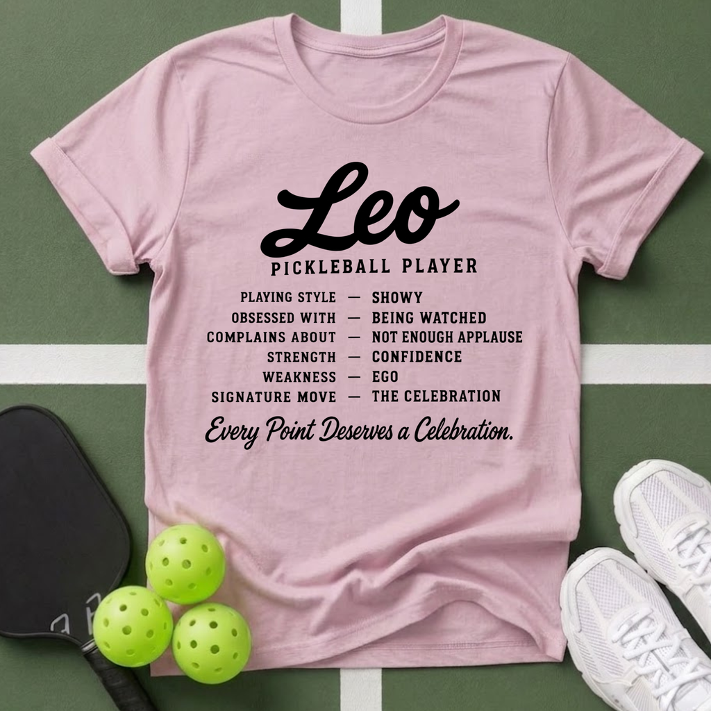 Star Player- Leo Pickleball T-Shirt