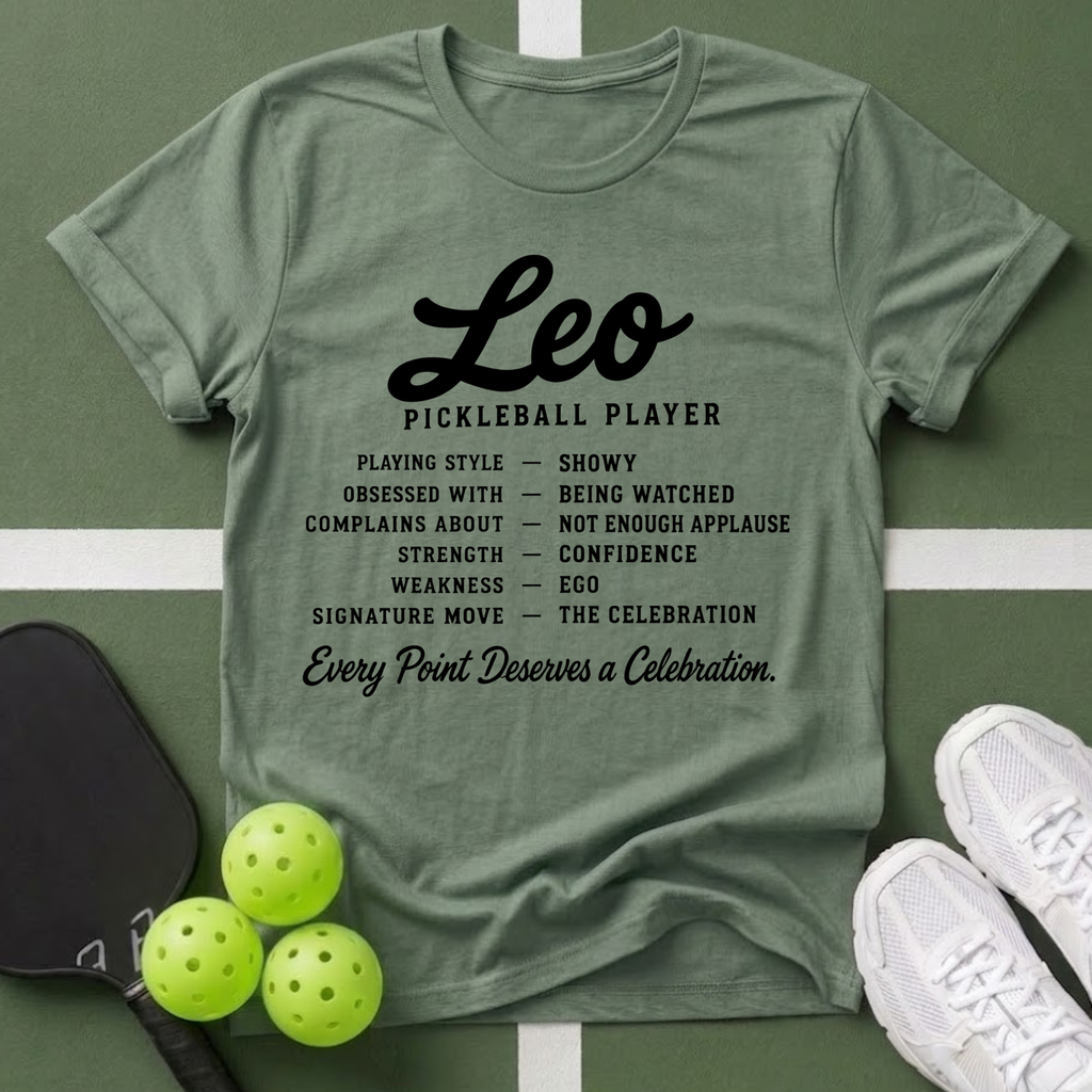 Star Player- Leo Pickleball T-Shirt