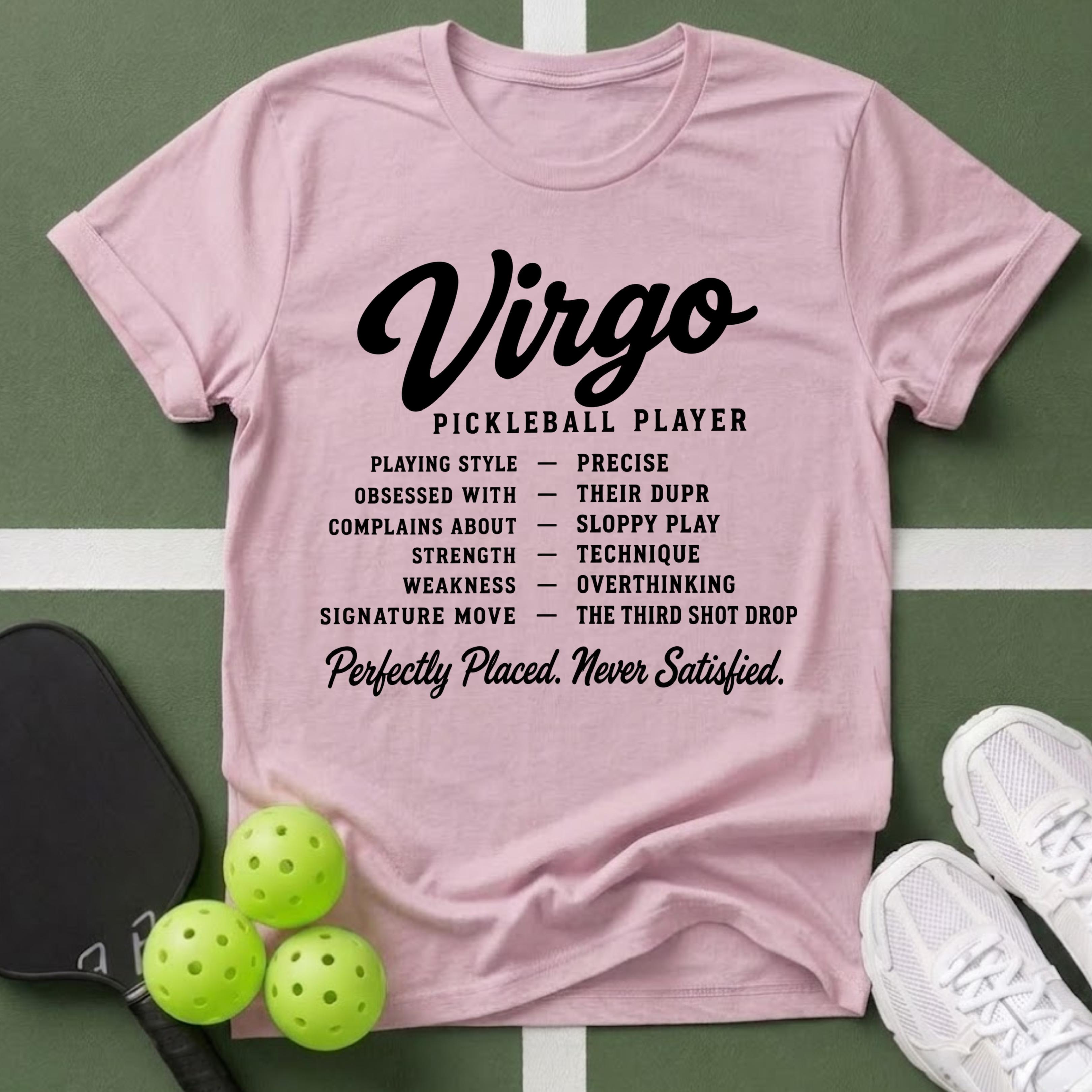 Star Player- Virgo Pickleball T-Shirt