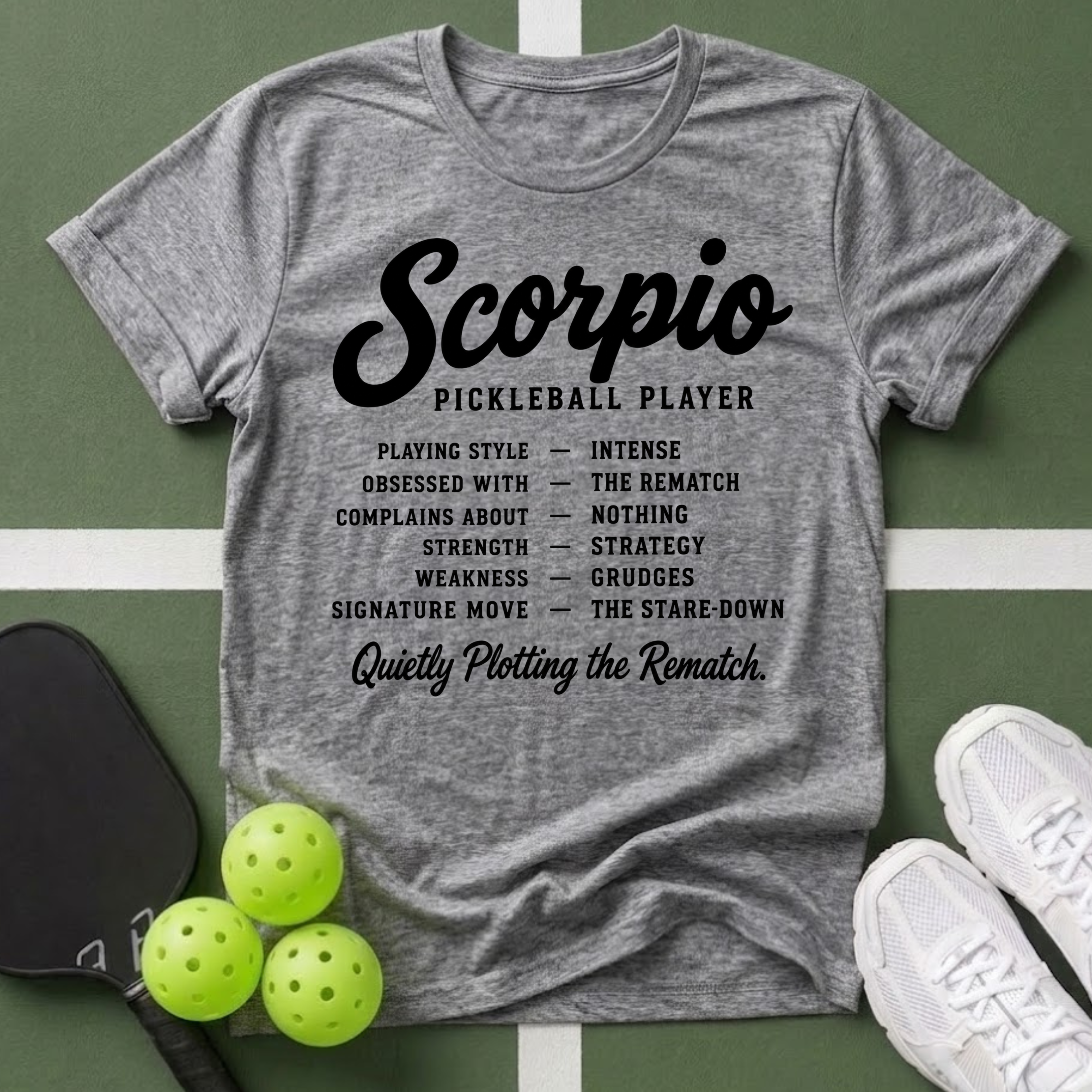 Star Player- Scorpio Pickleball T-Shirt