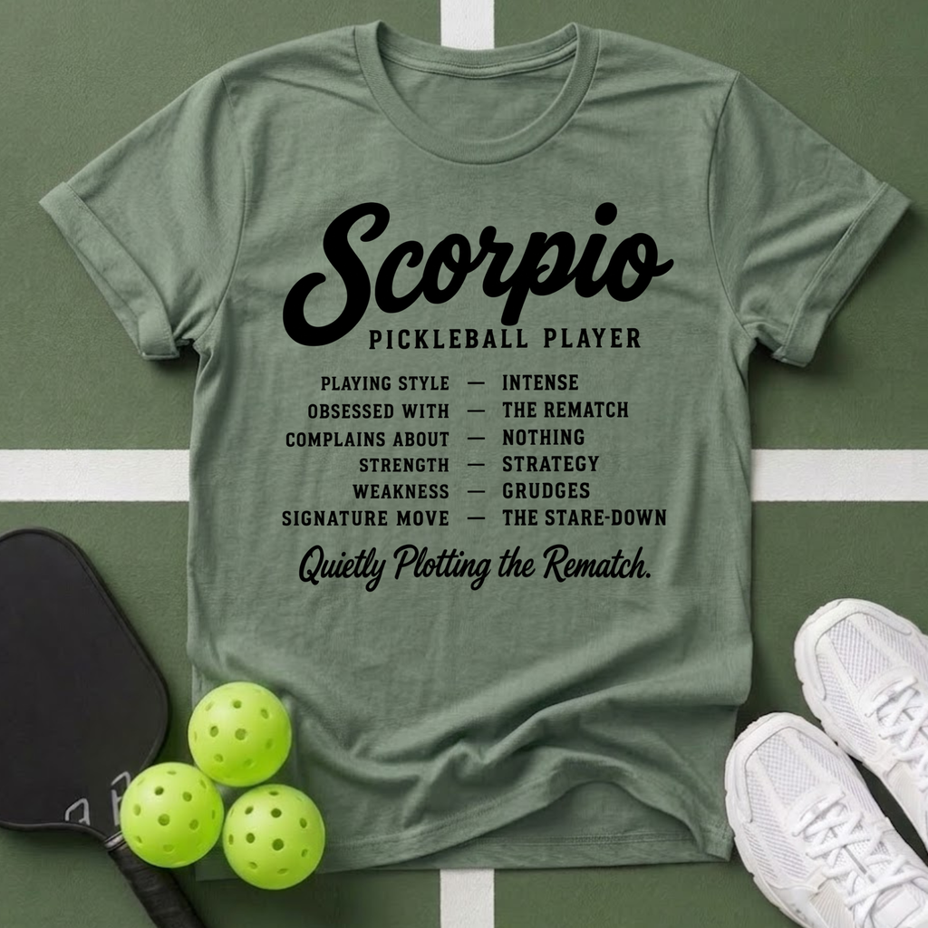 Star Player- Scorpio Pickleball T-Shirt