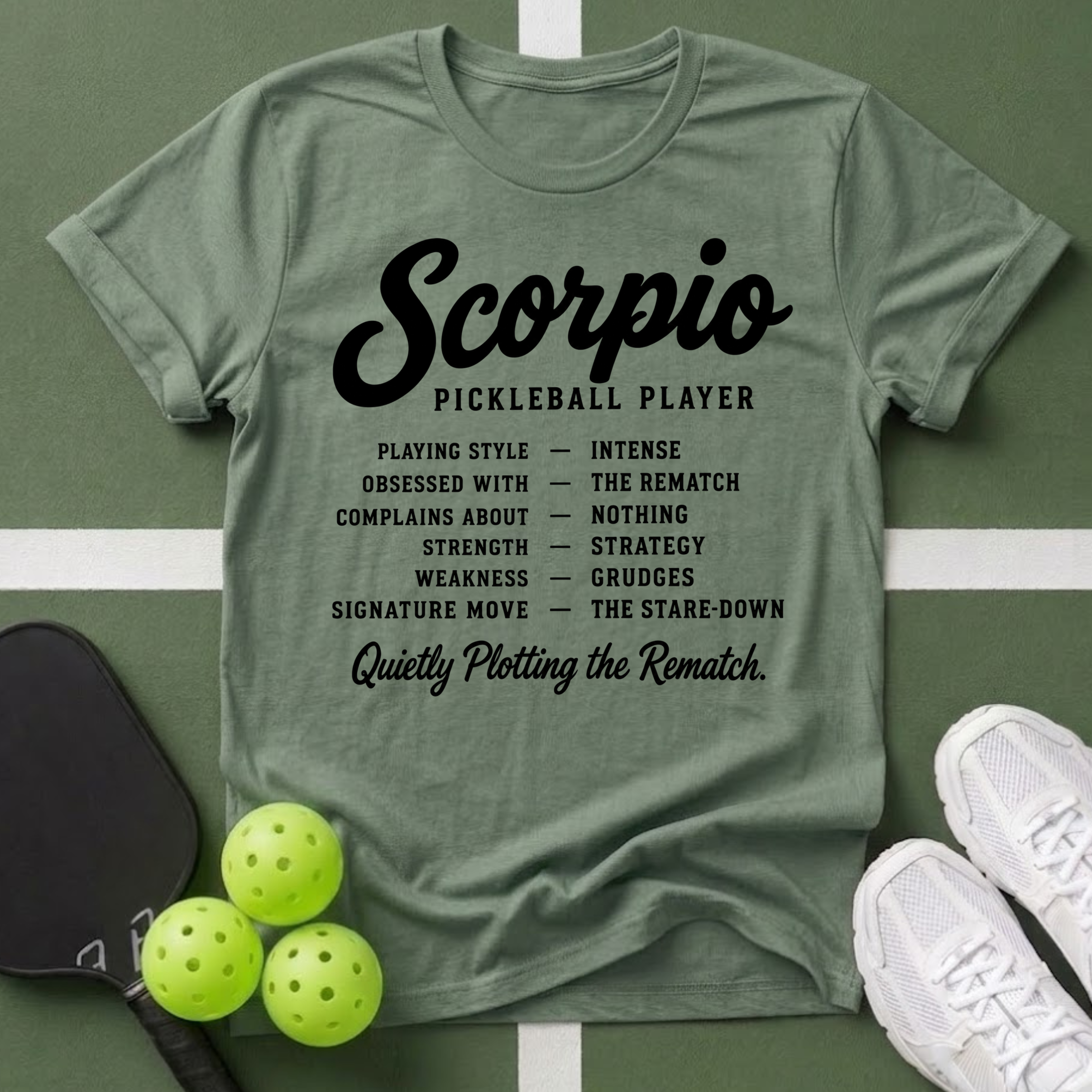 Star Player- Scorpio Pickleball T-Shirt