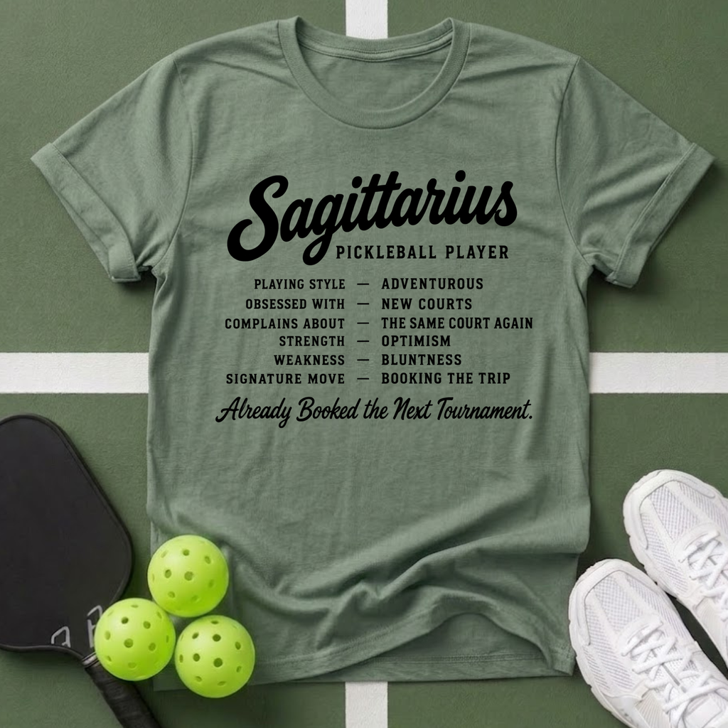 Star Player- Sagittarius Pickleball T-Shirt