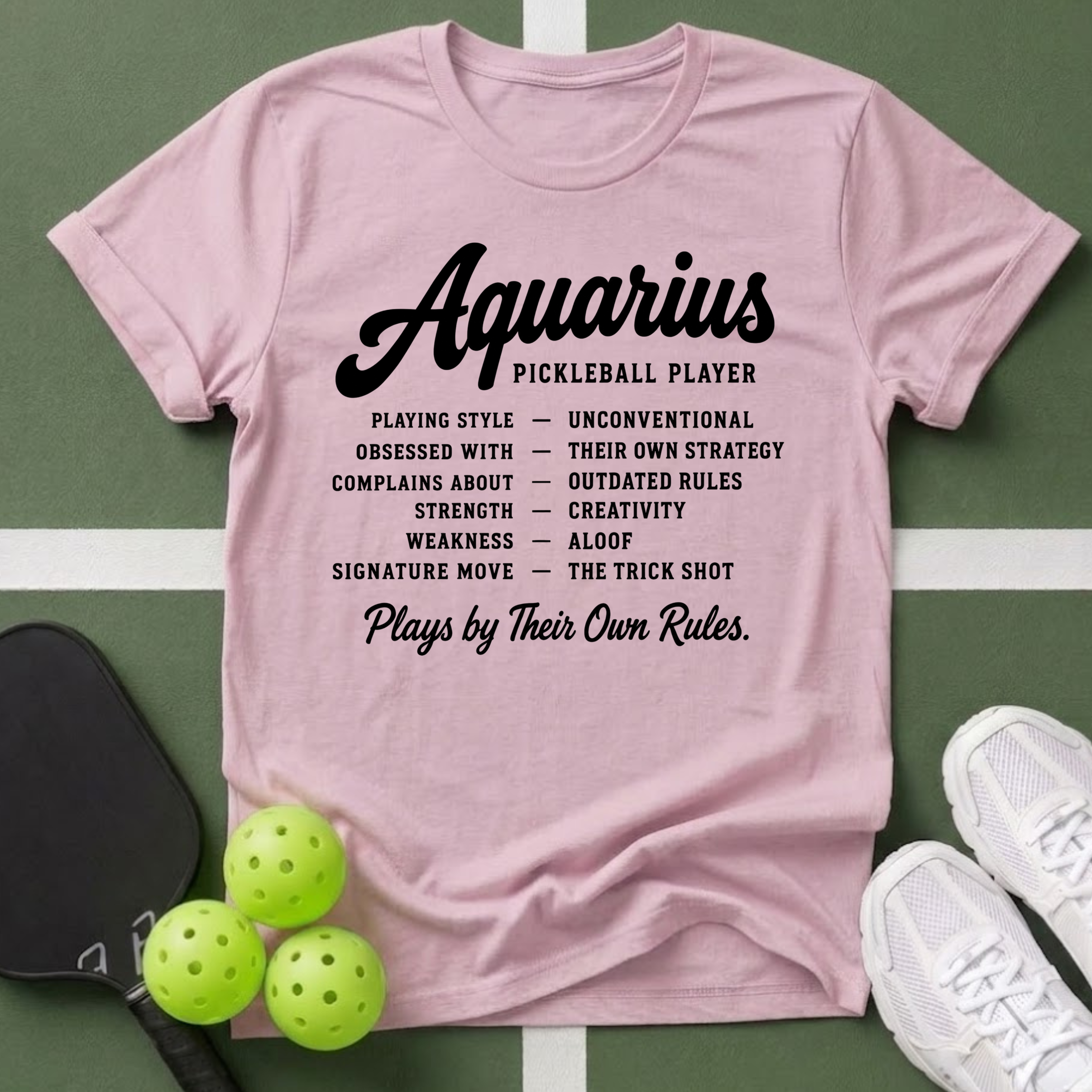 Star Player- Aquarius Pickleball T‑Shirt