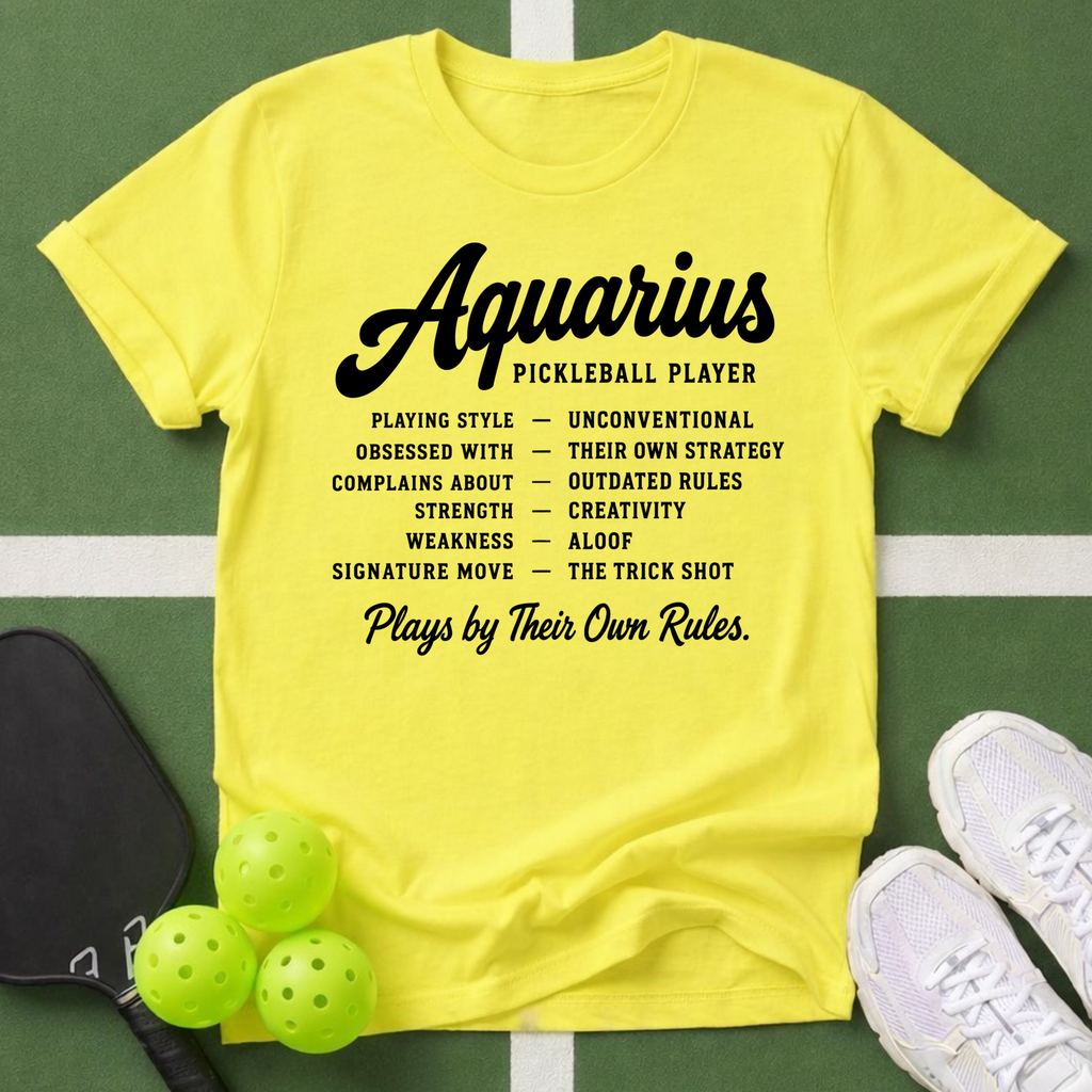 Star Player- Aquarius Pickleball T‑Shirt
