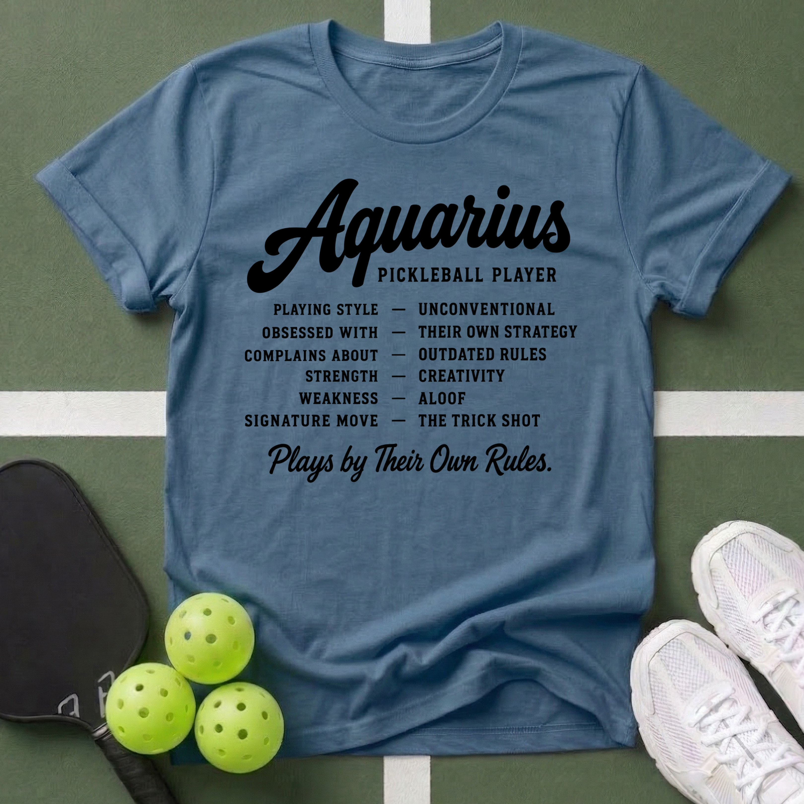 Star Player- Aquarius Pickleball T‑Shirt
