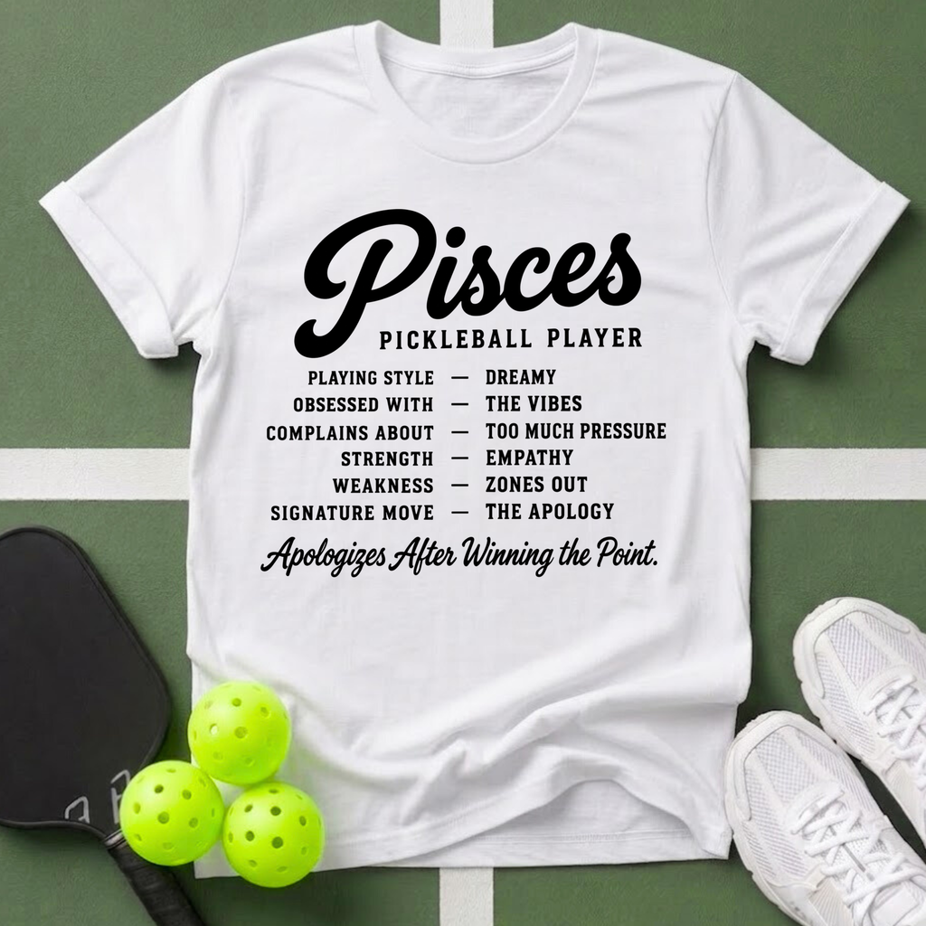 Star Player- Pisces Pickleball T-Shirt