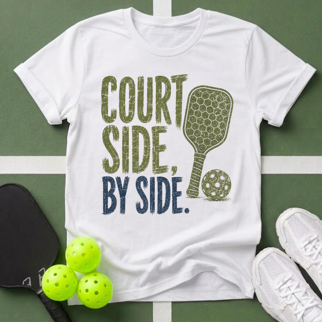 Court Side, By Side T-Shirt