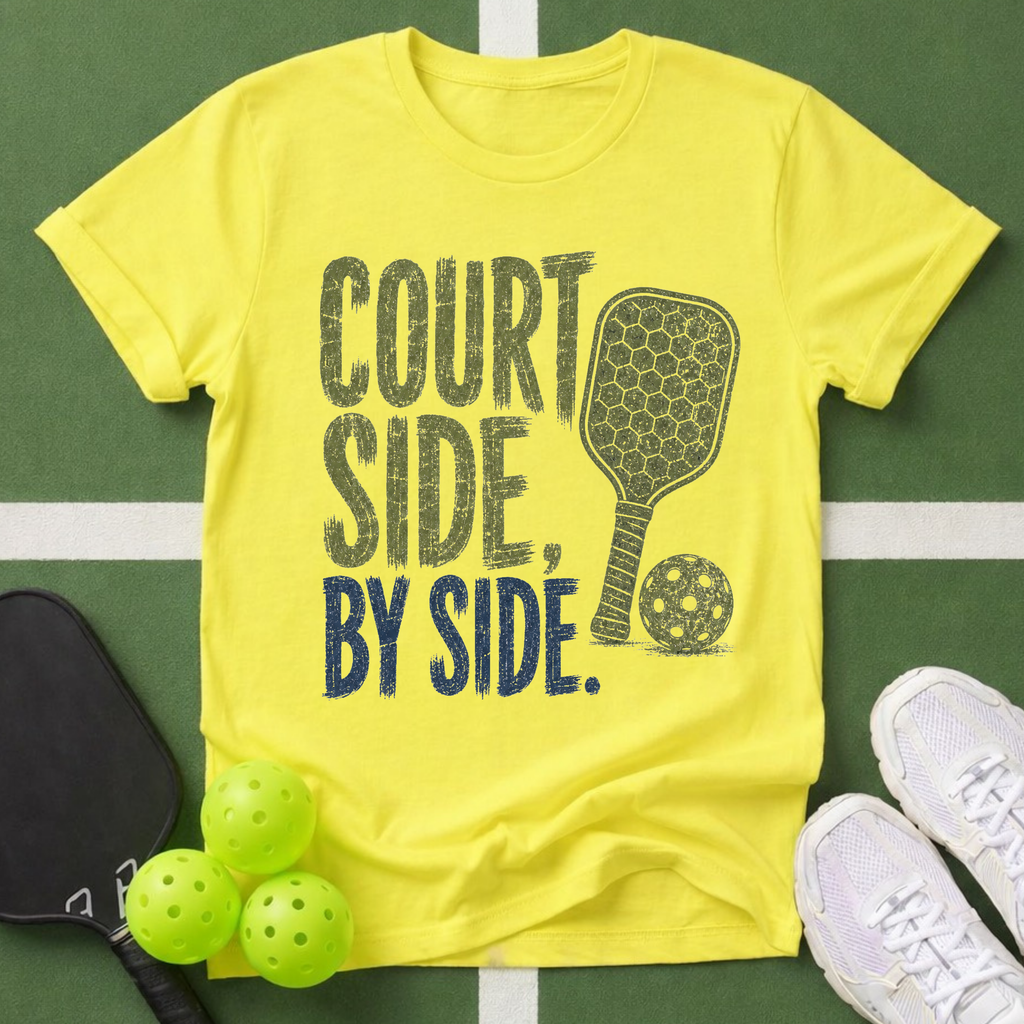 Court Side, By Side T-Shirt