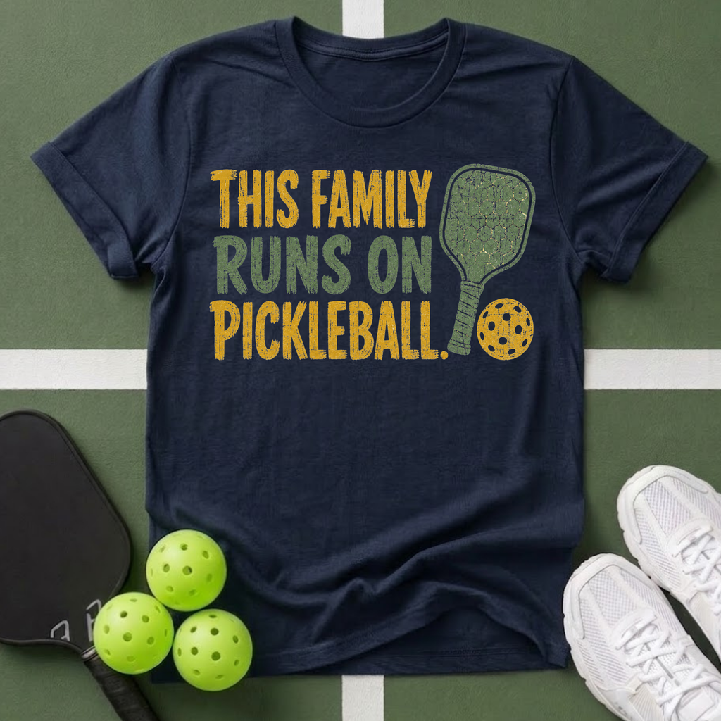 This Family Runs on Pickleball T-Shirt