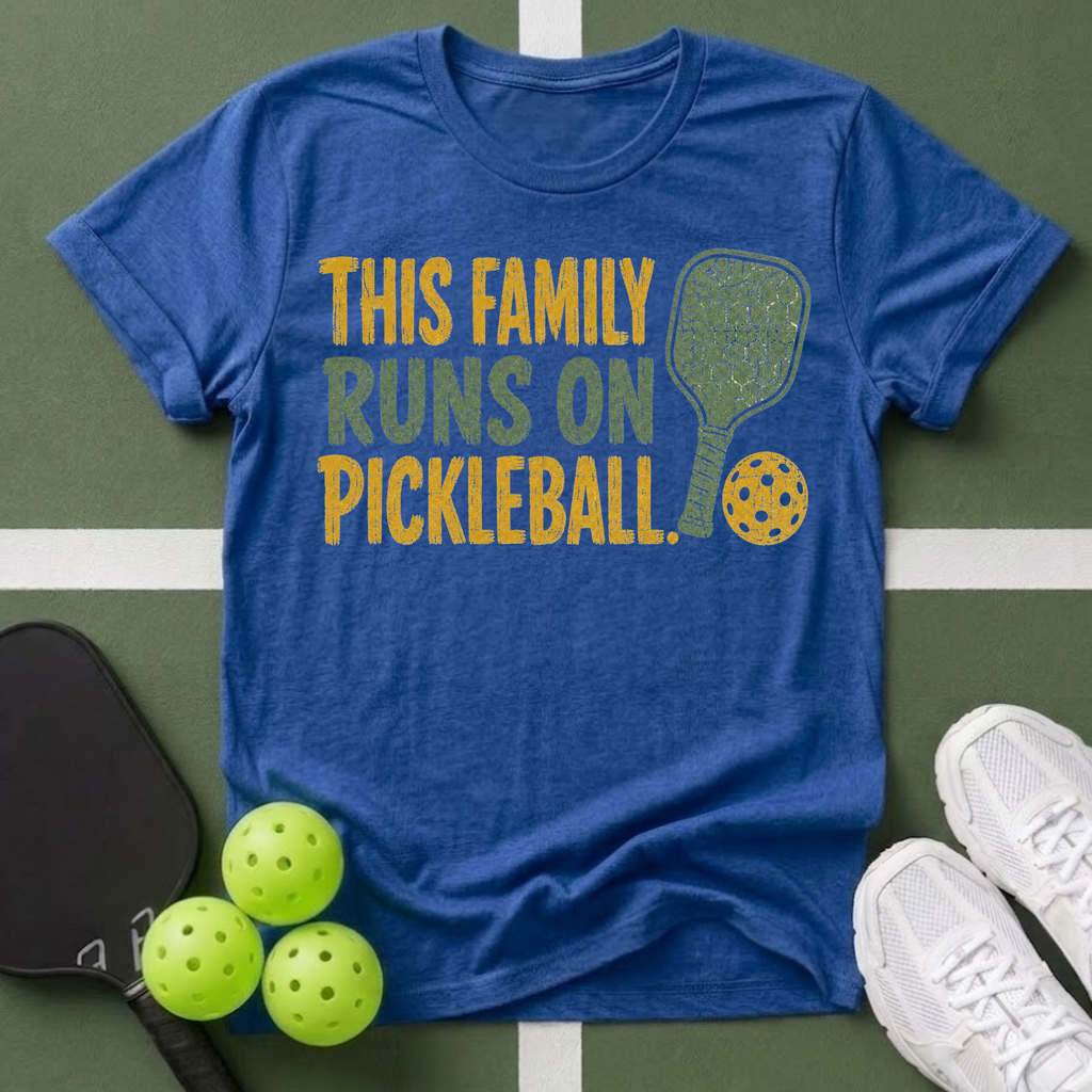 This Family Runs on Pickleball T-Shirt