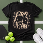 Santa & Reindeer Pickleball T-Shirt